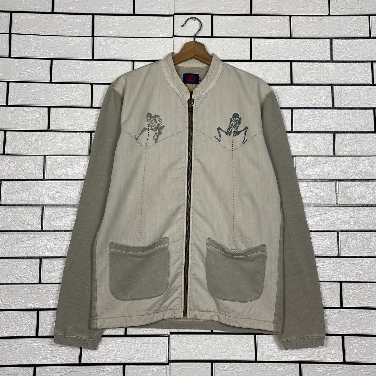 Kapital 📌Vintage Zipper Light Jacket Skeleton Design Kyoto Japan Size US M / EU 48-50 / 2 - 2 Thumbnail