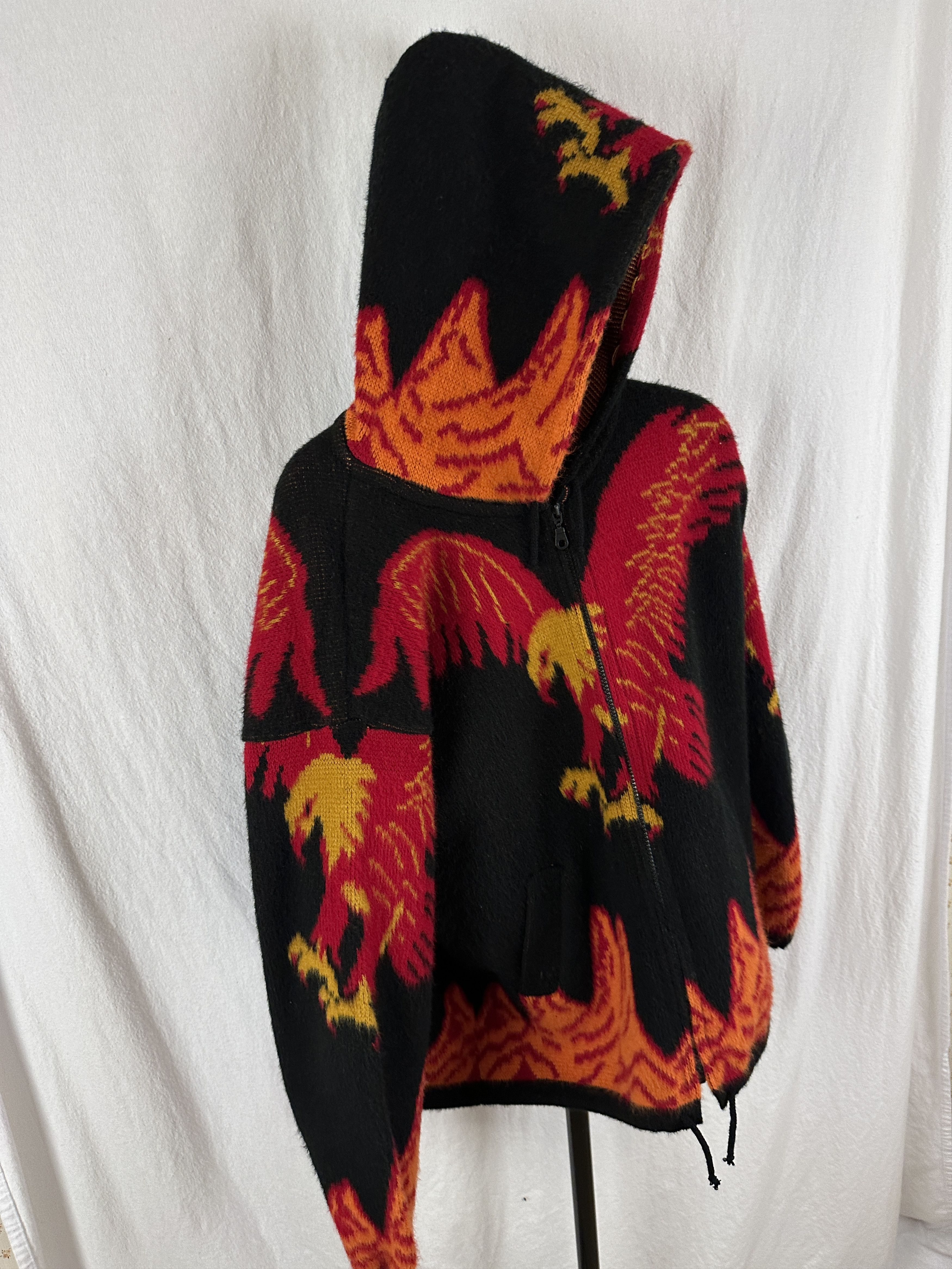 Other Vintage Eagle AOP Wool Zip Hoodie Jacket Adult Medium Size US M / EU 48-50 / 2 - 6 Thumbnail