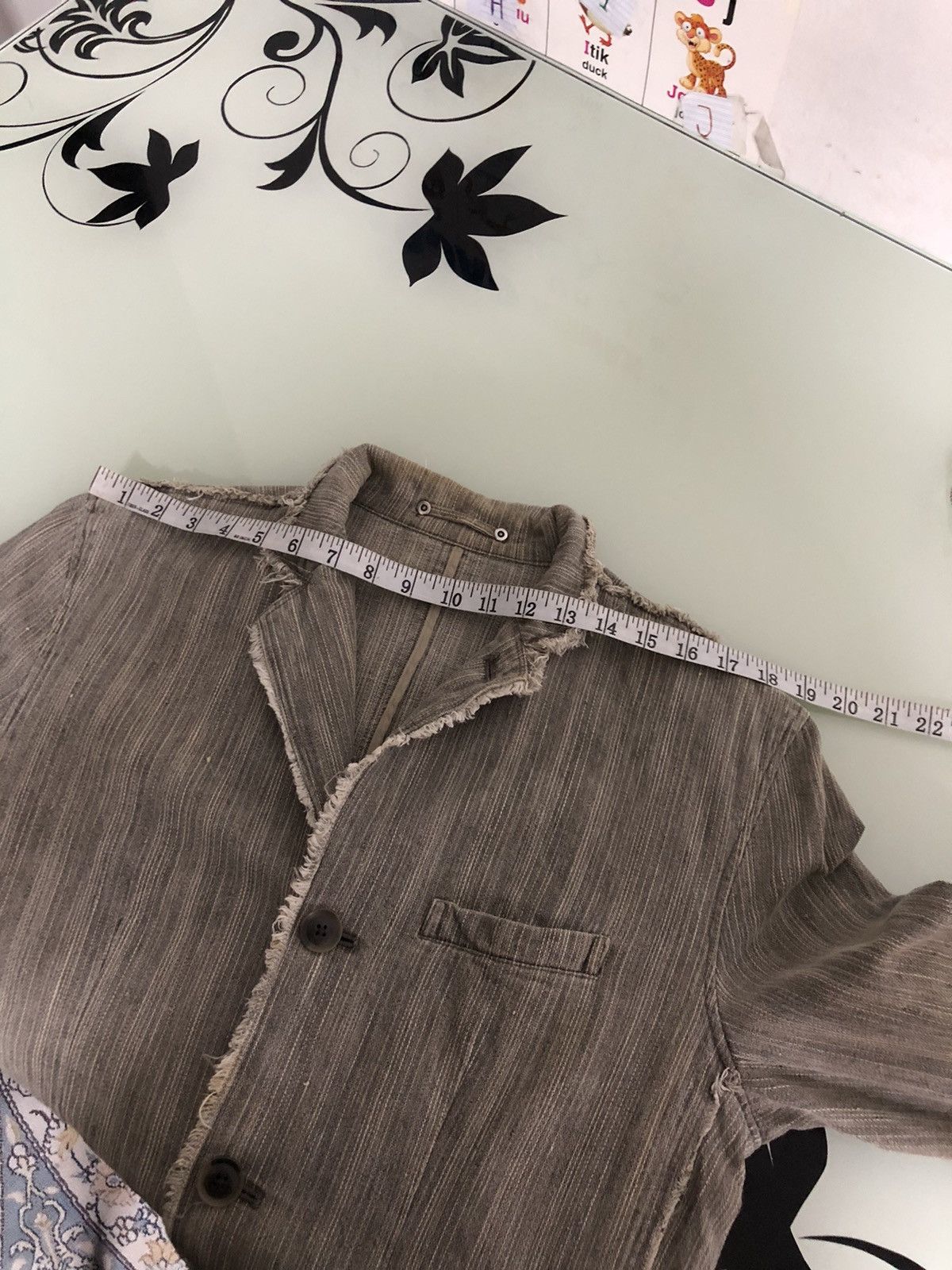 If Six Was Nine Like Kapital❗️Create Barefoot Distressed Woven Indigo Jacket Size US M / EU 48-50 / 2 - 16 Thumbnail