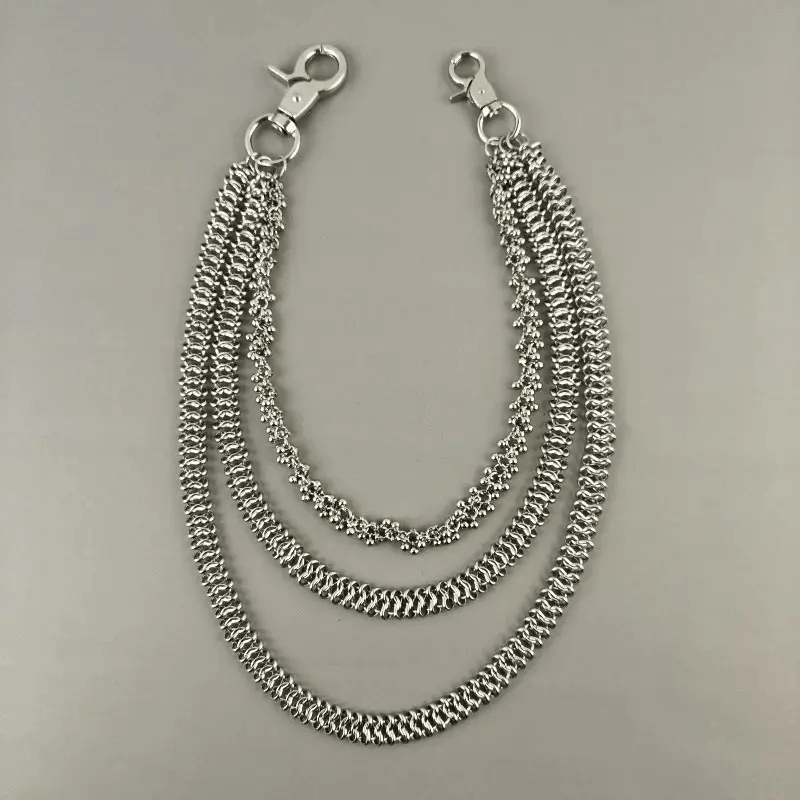 Jewelry Cuban Style Stainless Steel Pants Chain Size ONE SIZE - 1 Thumbnail