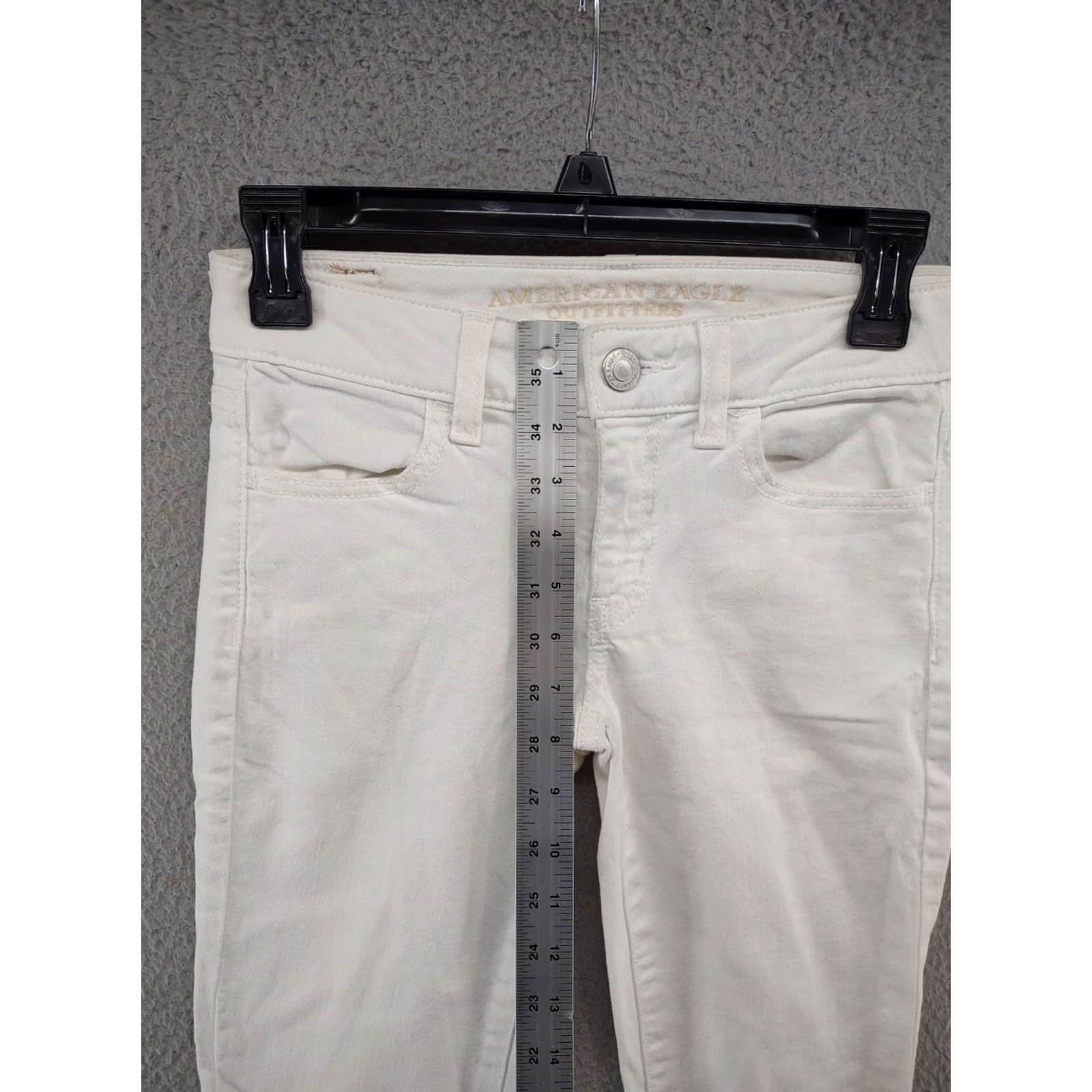 American Eagle Outfitters AMERICAN EAGLE Jegging White Jeans in Women's SZ 0 Regular Size 25" / US 0 / IT 36 - 6 Thumbnail