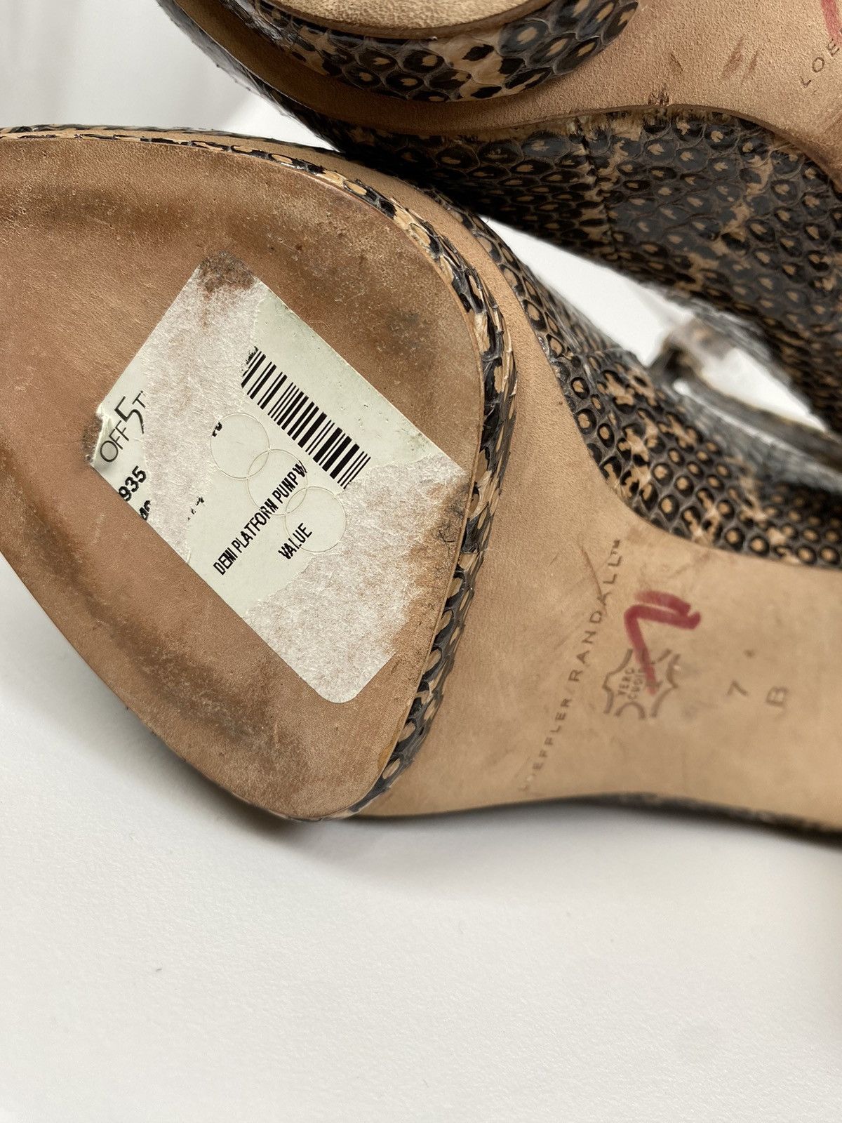 Loeffler Randall Loeffler Randall Snake Skin Leather Heels size US 7 Size US 7 / IT 37 - 7 Thumbnail