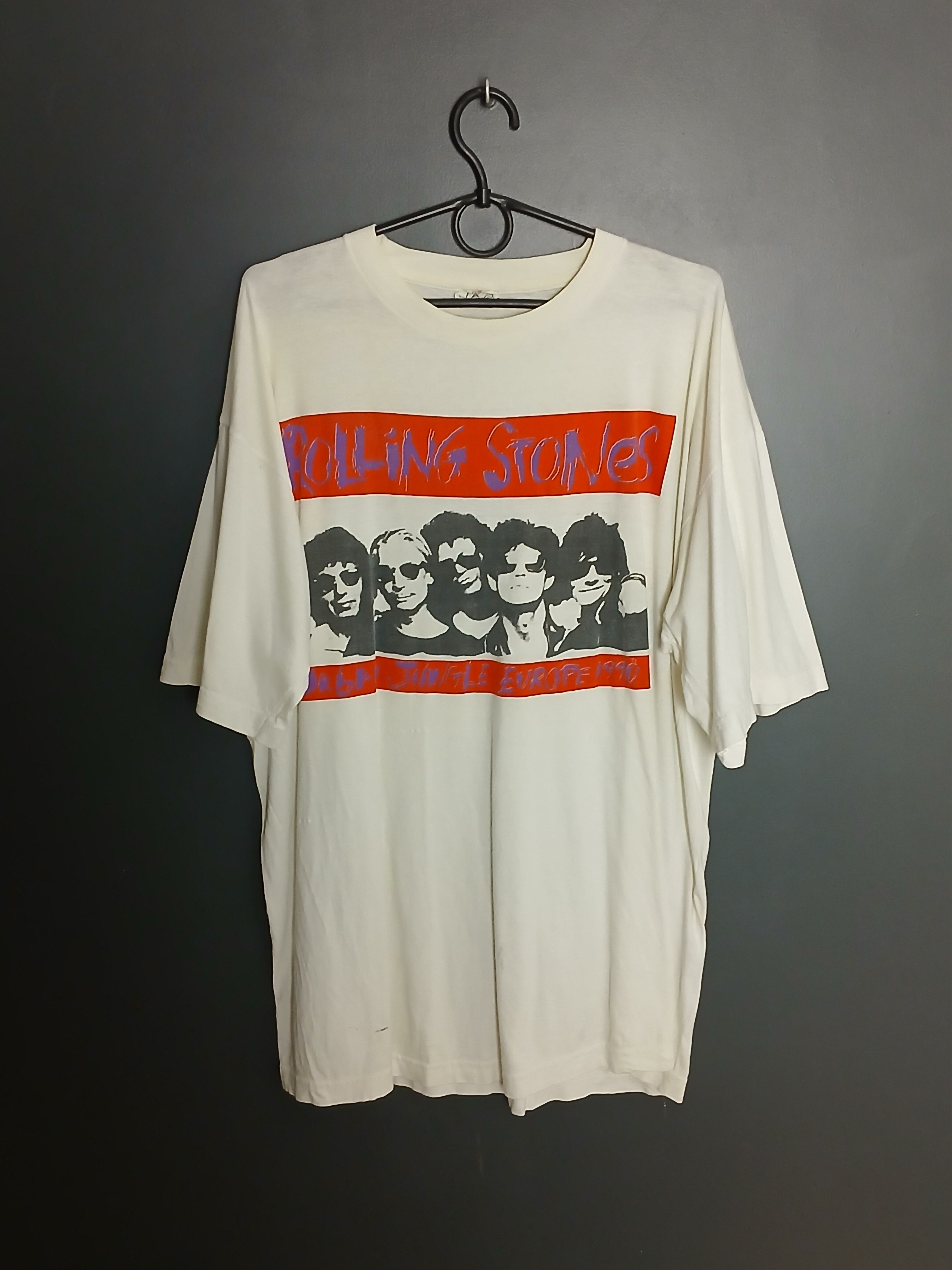 The Rolling Stones Vintage 1990 The Rolling Stones Urban Jungle Europe T-Shirt Size US XL / EU 56 / 4 - 2 Thumbnail