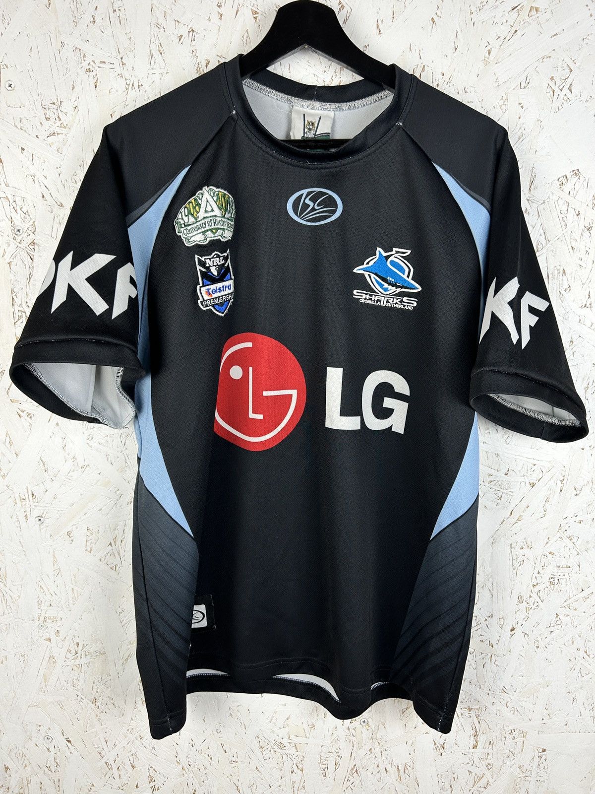 Vintage Cronulla Sharks Rugby League 2008 NRL Centenary Jersey L Size US L / EU 52-54 / 3 - 1 Thumbnail