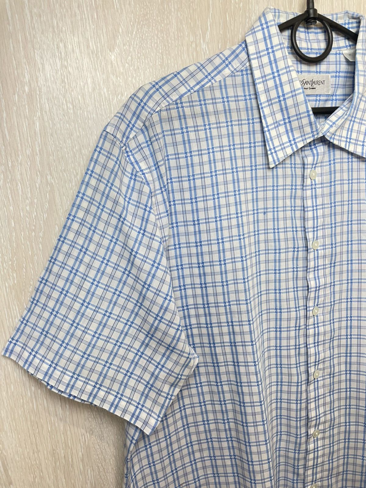 Yves Saint Laurent Vintage YSL Yves Saint Laurent Shirt Button Up Size US L / EU 52-54 / 3 - 3 Thumbnail