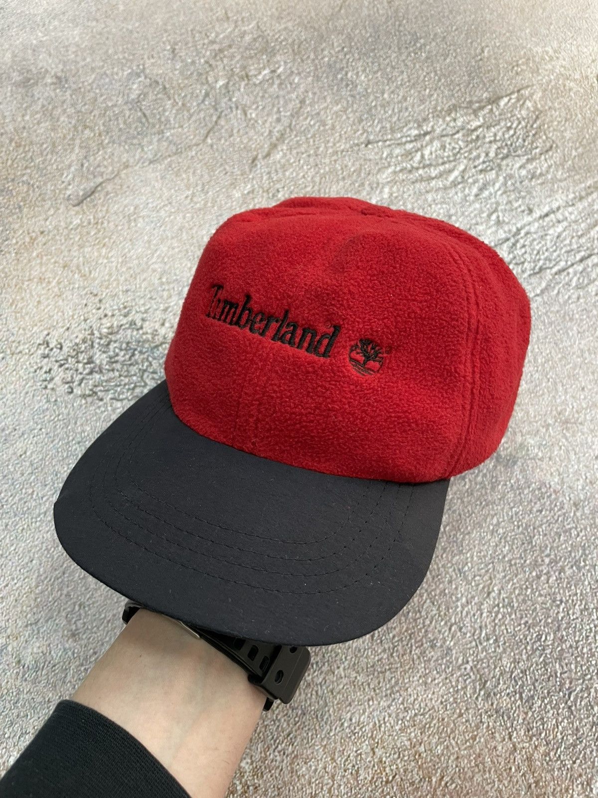 Timberland Vintage Timberland Center Logo Fleece Cap Made in USA Size ONE SIZE - 1 Thumbnail