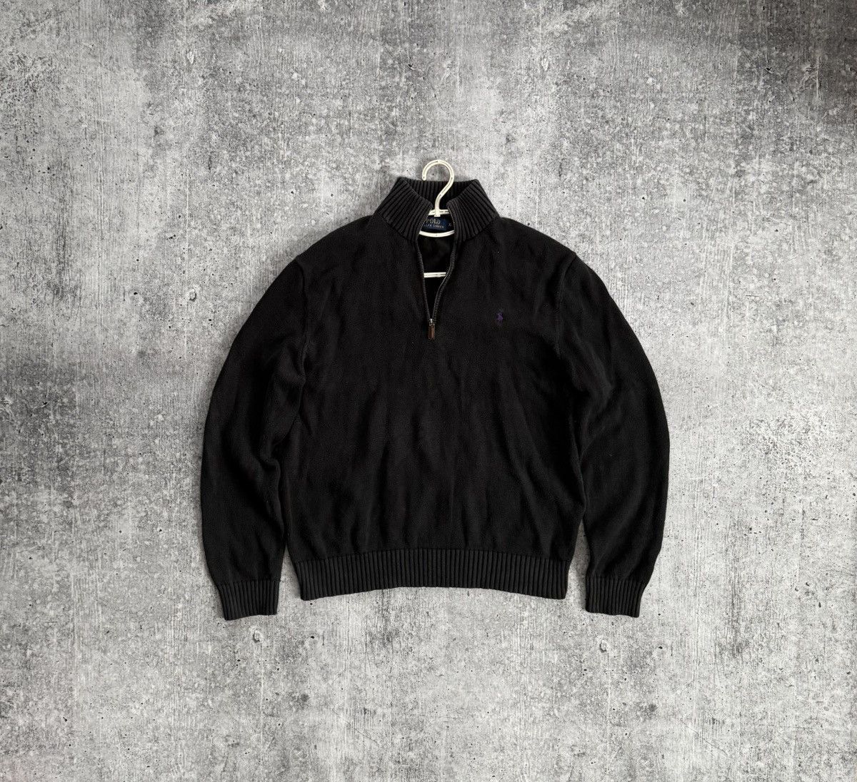 Polo Ralph Lauren Polo Ralph Lauren Sweater 1/3 Zip Knitwear Black Size XL Size US XL / EU 56 / 4 - 1 Thumbnail