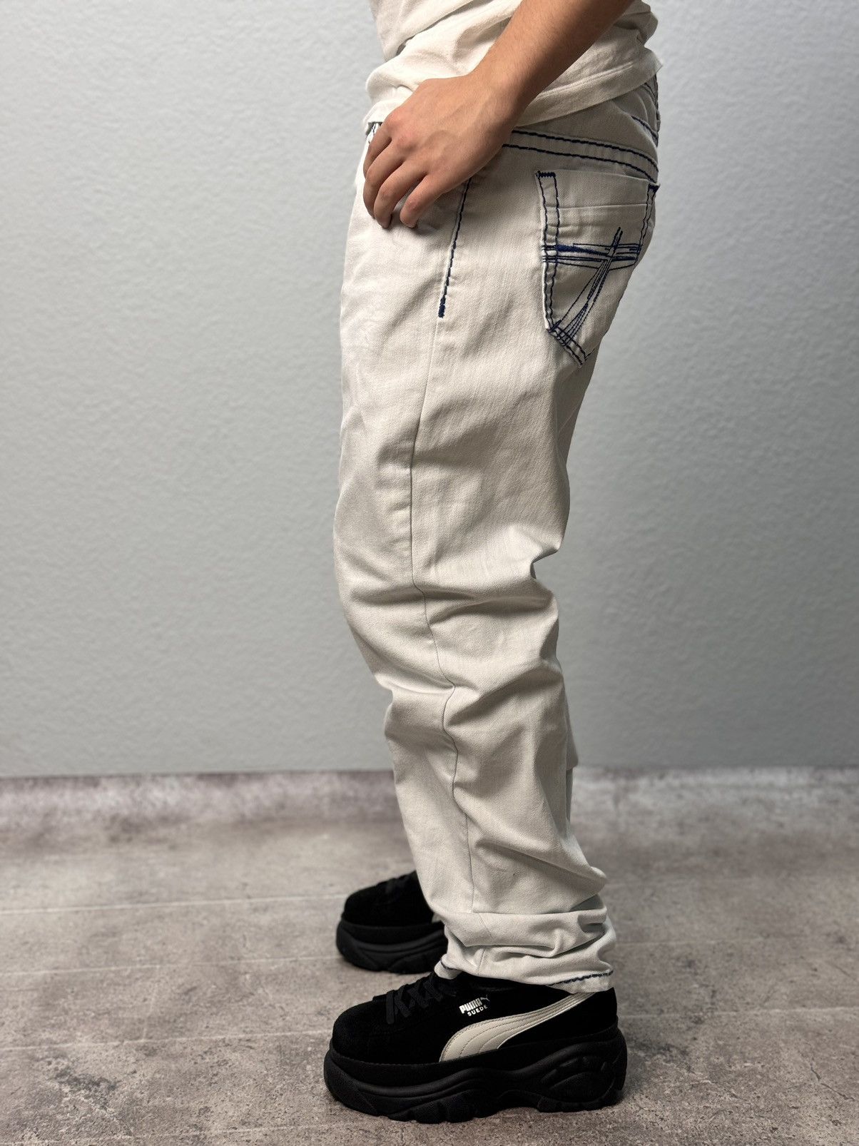 Christian Audigier × Ed Hardy × Vintage Vintage Ed Hardy Christian Audigier Wings Style Pants Size US 32 / EU 48 - 6 Thumbnail