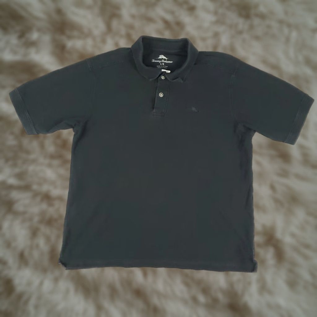 Tommy Bahama VINTAGE Tommy Bahama Polo Shirt Mens Large Black Cotton Short Sleeve Casual Size US L / EU 52-54 / 3 - 1 Thumbnail