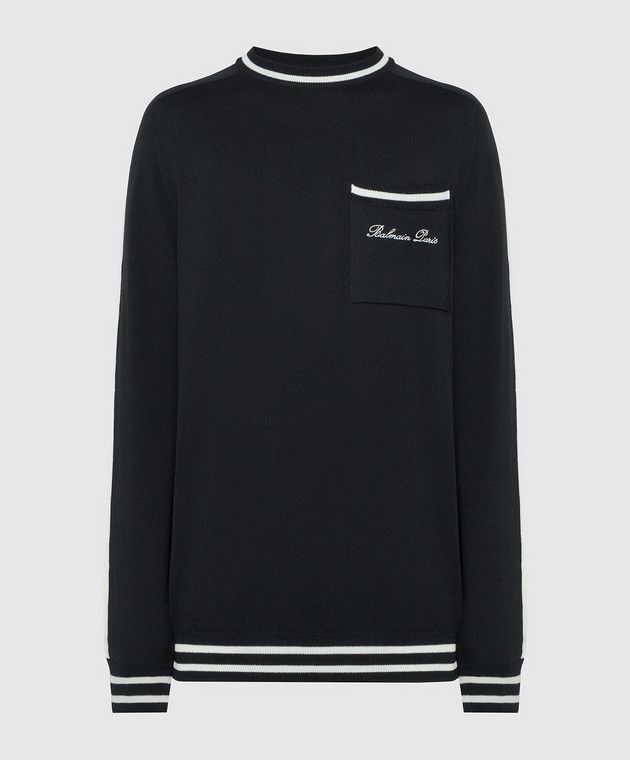 Balmain o1loc1c1125 Sweater in Black Size US M / EU 48-50 / 2 - 1 Thumbnail