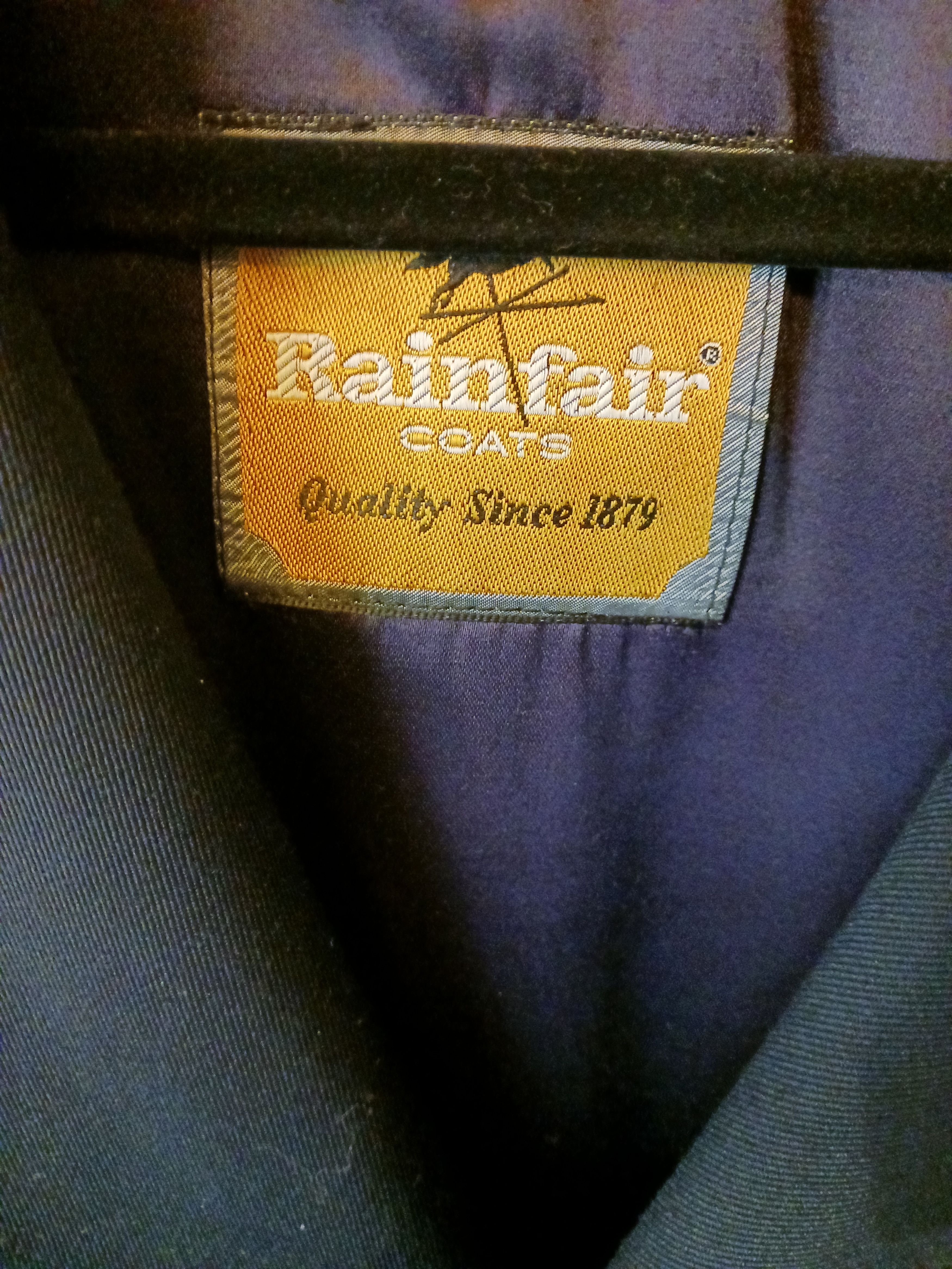 Vintage Vintage 60's-70's Rainfair Men's Navy Blue Raincoat Size US XXL / EU 58 / 5 - 2 Thumbnail
