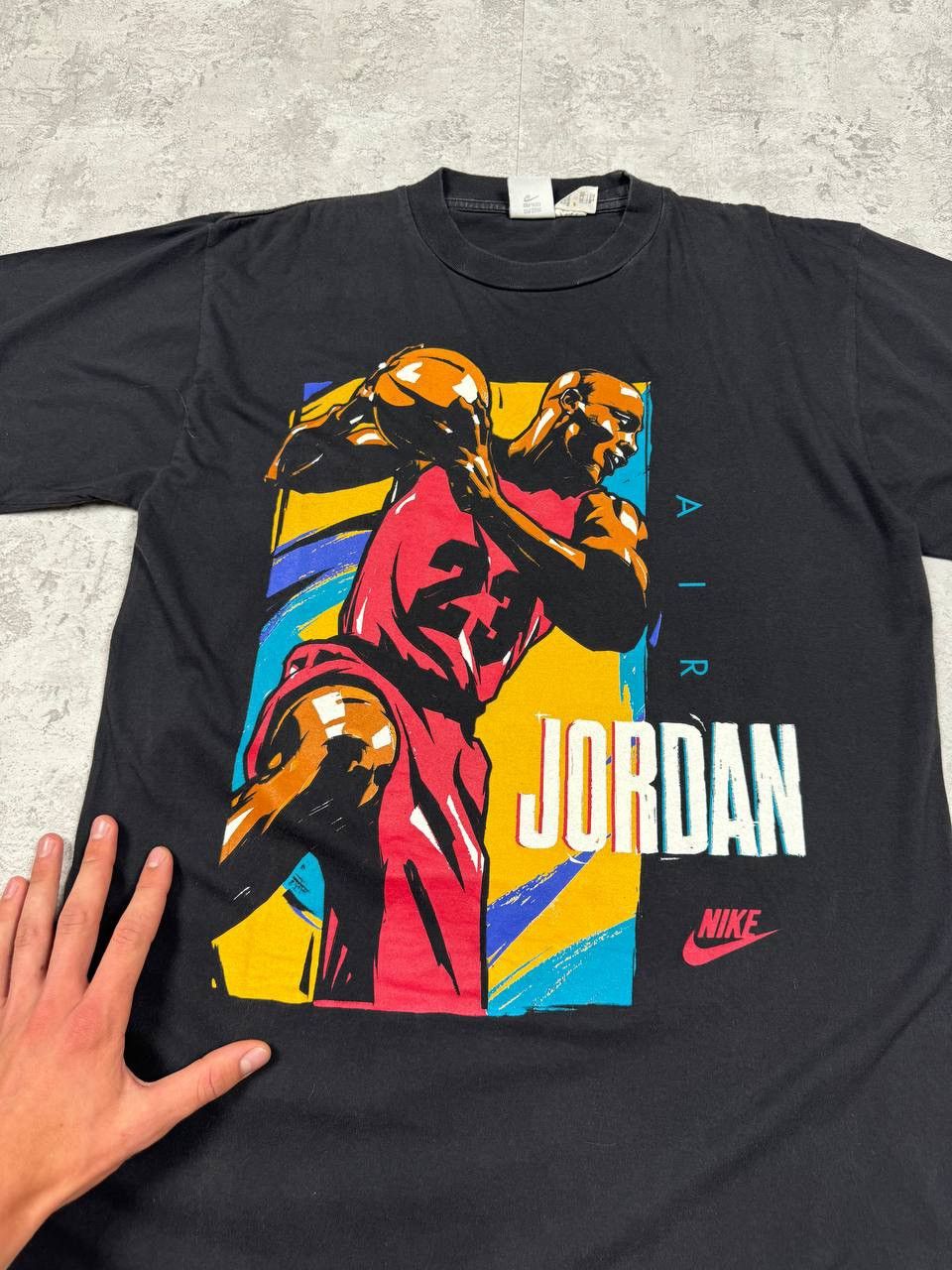 Jordan Brand RARE Vintage Nike Jordan Big Logo Size US L / EU 52-54 / 3 - 4 Thumbnail