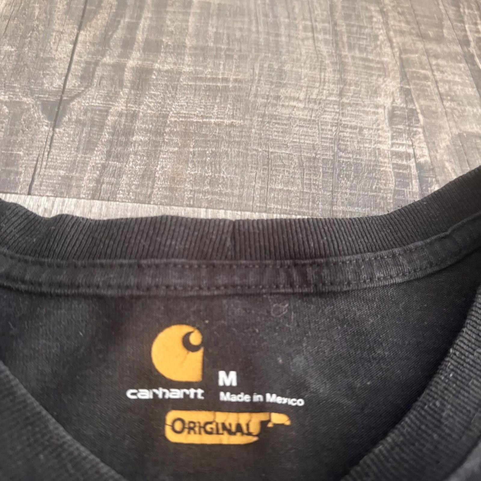 Carhartt CARHARTT • Original L/S "Black" Pocket Tee (M) Size US M / EU 48-50 / 2 - 5 Thumbnail