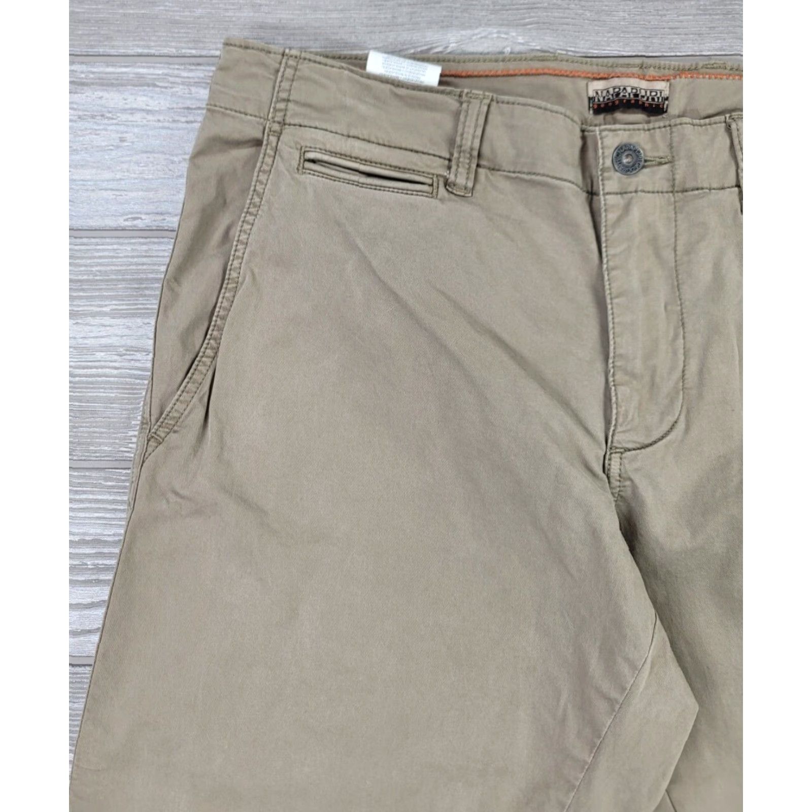 Napapijri Napapijri Geographic Hiking Chino Beige Pants Mens 35x30 Khakis Beige Cotton 90s Outdoor Casual Workwear Pants Mens Size US 35 - 6 Thumbnail