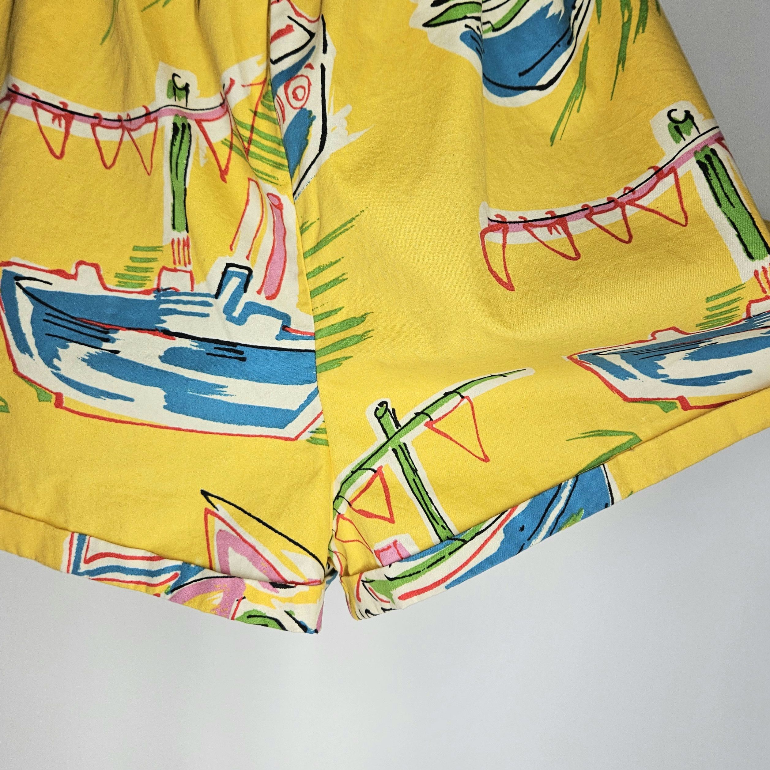 Other Kimchi Blue Size L Romper Strapless Shorts Yellow Sailing Size 34" / US 12 / IT 48 - 6 Thumbnail