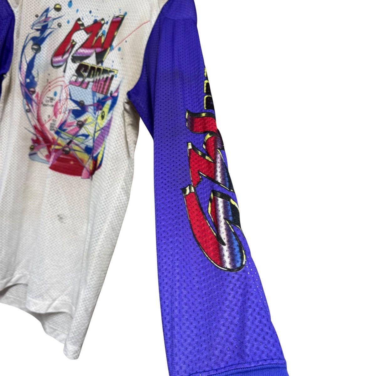 Gear for Sports Vintage 1990 GW Sport Futuristic Motorcross Riding Jersey Size US L / EU 52-54 / 3 - 4 Thumbnail