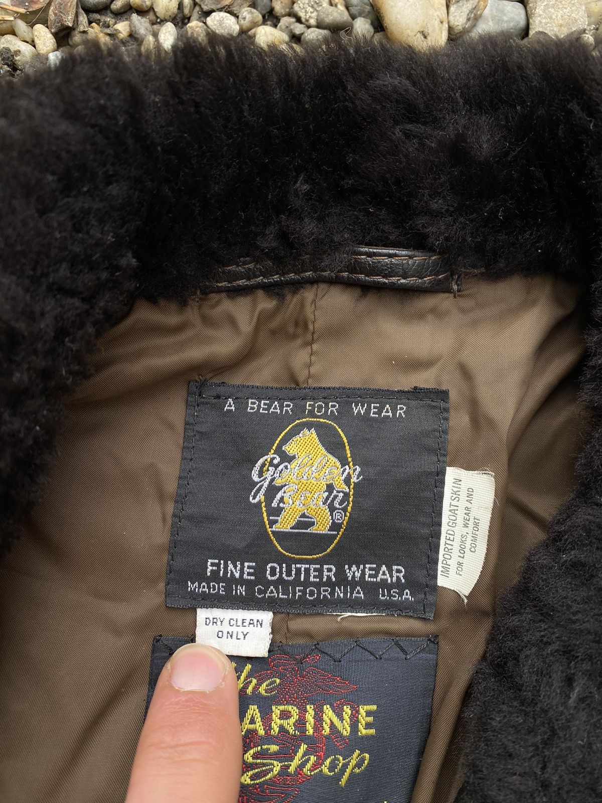 Golden Bear × Vintage Vintage 70s Golden Beat Goat Skin Leather G1 Flight Jacket Size US M / EU 48-50 / 2 - 5 Thumbnail