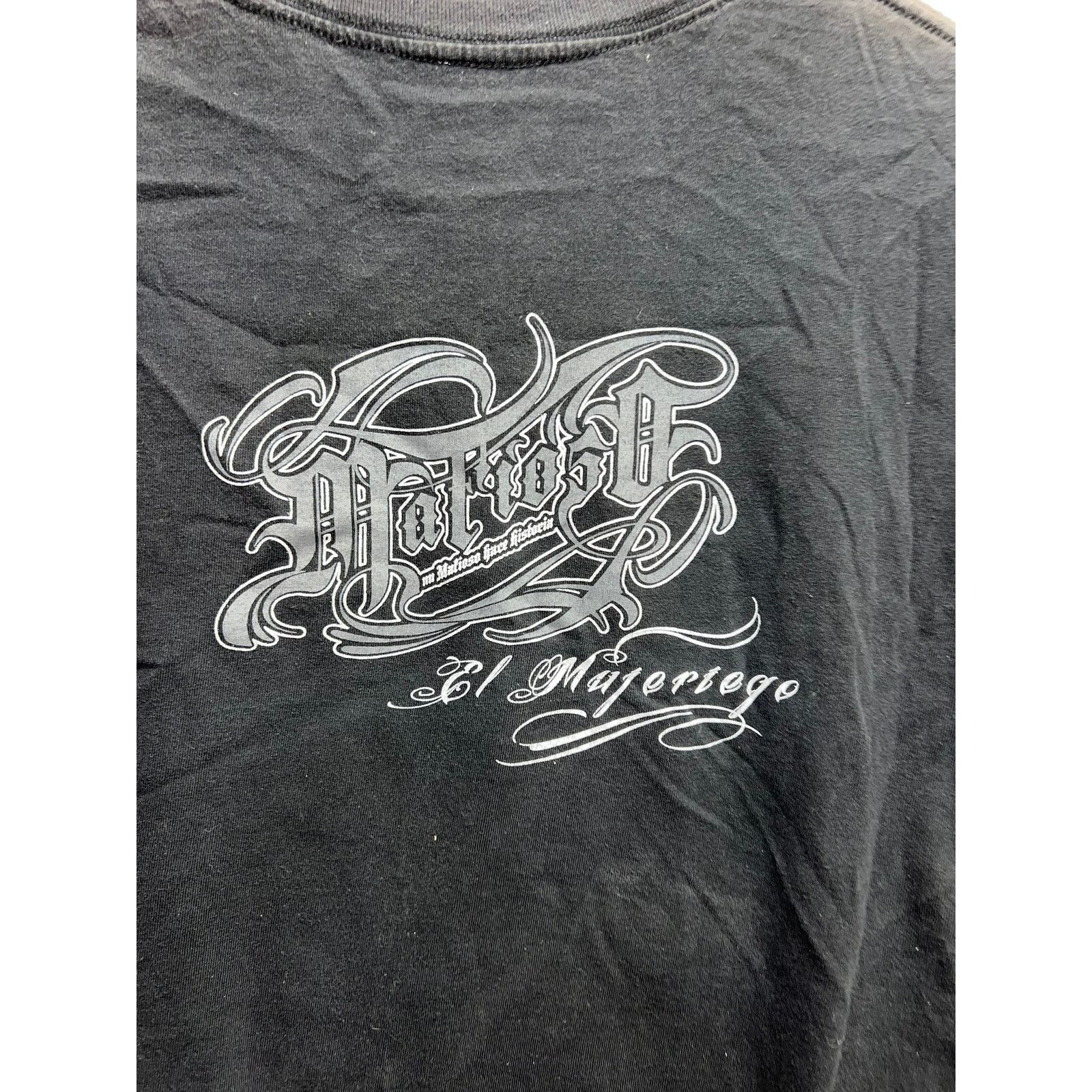 Vintage Mafioso El Mujertego Shirt Graphic Black Riviera Maya Tee L Size US L / EU 52-54 / 3 - 10 Thumbnail