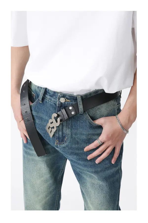 VIBE Men's vintage distressed white bootcut straight jeans Size US 32 / EU 48 - 6 Thumbnail