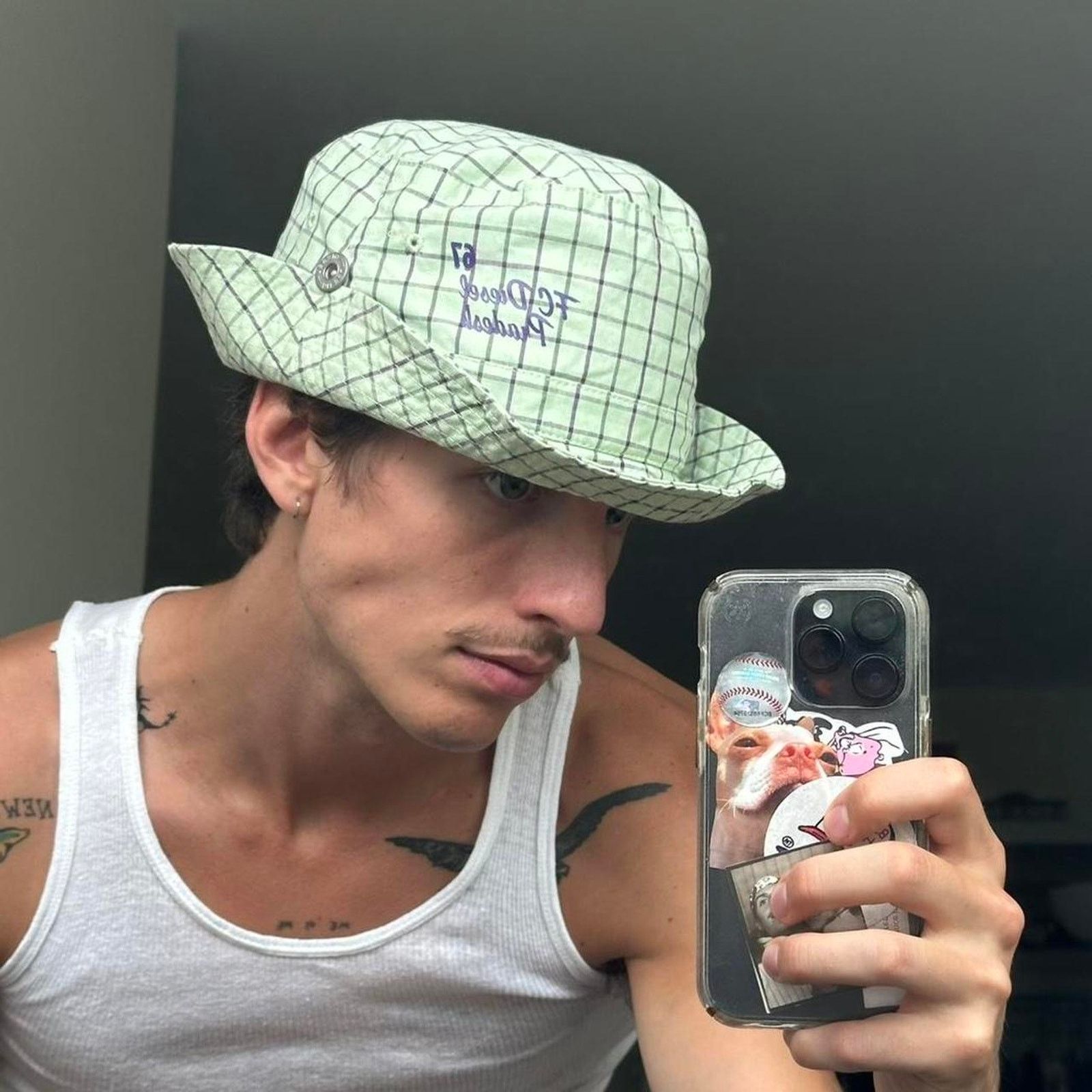 Diesel Rare Y2K FC Diesel Sporty Plaid Green Purple Bucket Hat Cap Size ONE SIZE - 8 Thumbnail