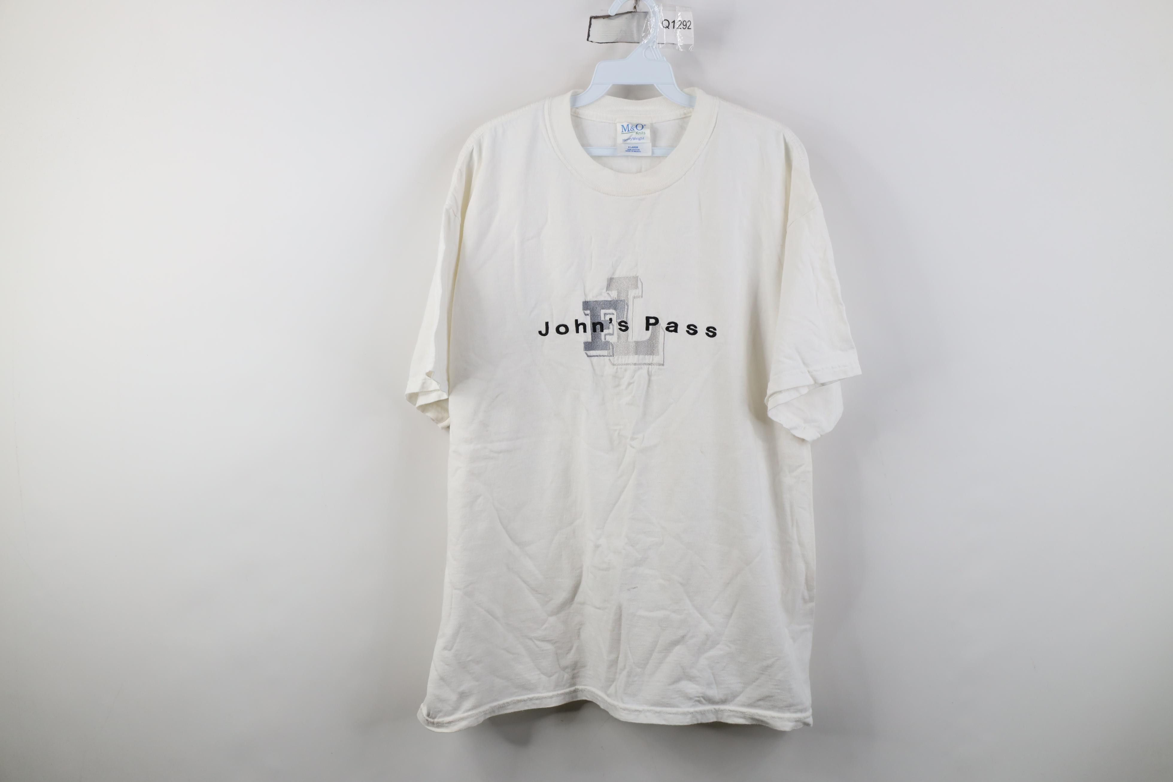 Vintage Vintage 90s Y2K Johns Pass Florida Short Sleeve T-Shirt Size US XL / EU 56 / 4 - 1 Thumbnail