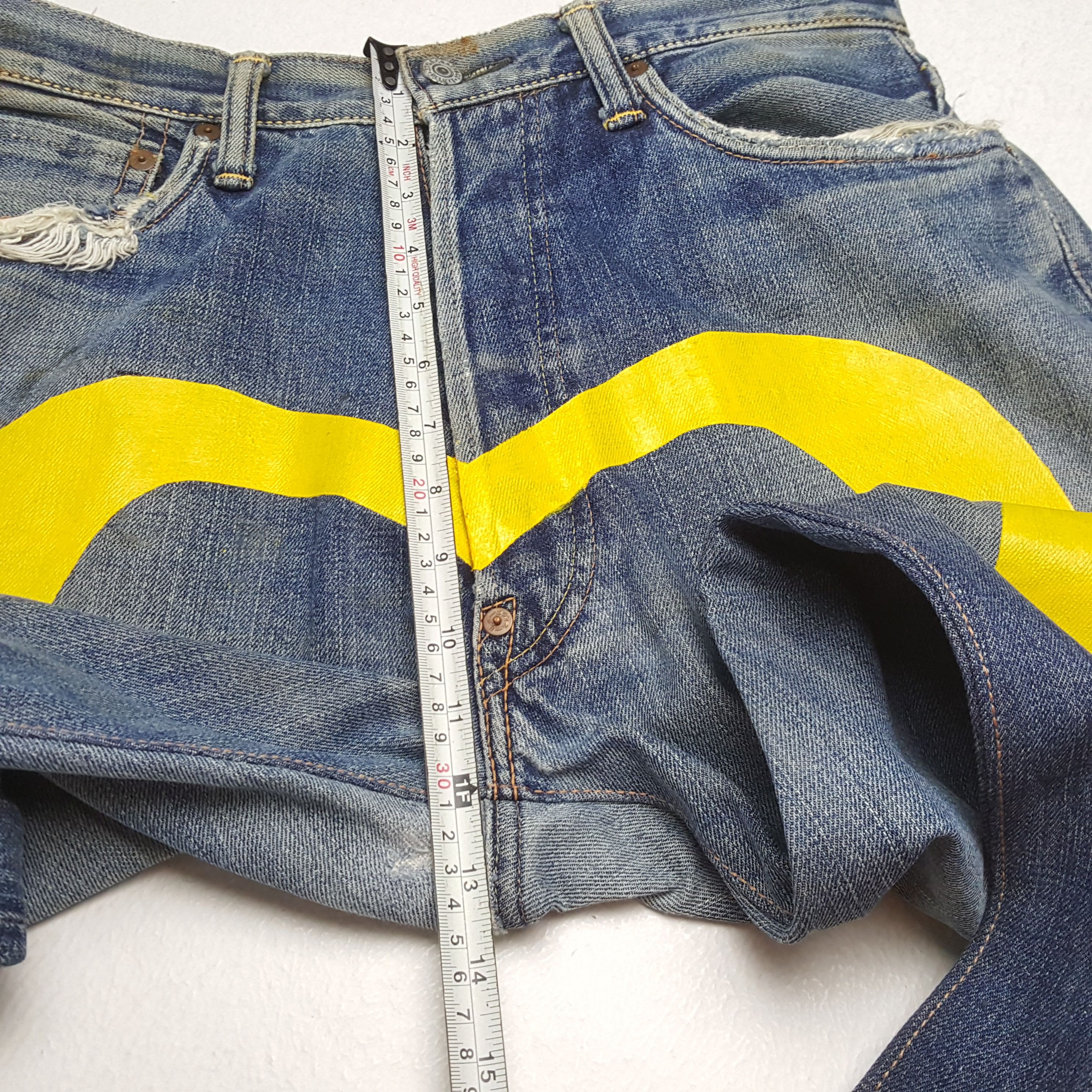 Evisu × Japanese Brand × Vintage Vintage EVISU Japanese Brand Daicock Custom Distressed Jeans Size US 30 / EU 46 - 8 Thumbnail