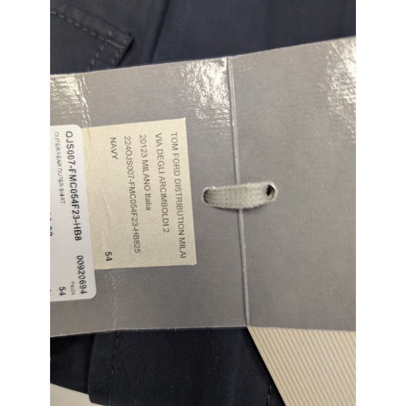 Tom Ford o1rshd1 Outerwear Outer Button up Shirt in Navy Size US L / EU 52-54 / 3 - 22 Thumbnail