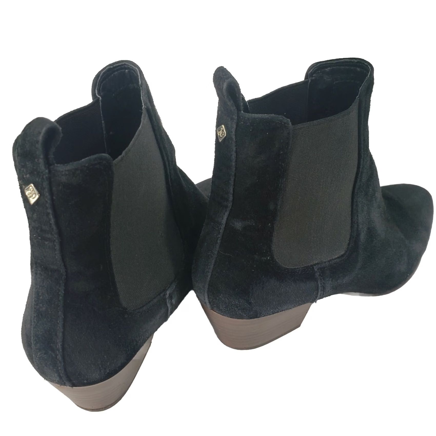Sam Edelman Sam Edelman Chelsea Boots Women's 8.5B Black Leather Pull On Pointed Toe Block Heel Ankle Boots Size US 9 / IT 39 - 3 Thumbnail