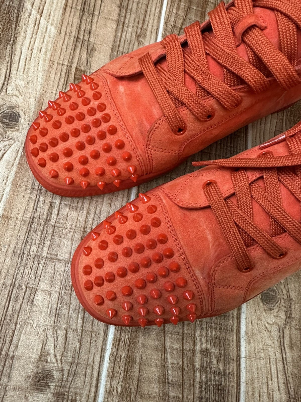 Christian Louboutin Christian Louboutin Louis Spikes Red Bottoms Sneakers Size US 11 / EU 44 - 5 Thumbnail