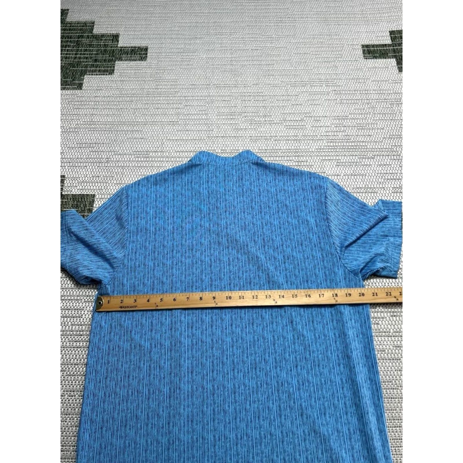 Adidas Adidas Ultimate365 Polo Shirt Mens Medium Blue Striped Performance Golf Shirt Size US M / EU 48-50 / 2 - 6 Thumbnail