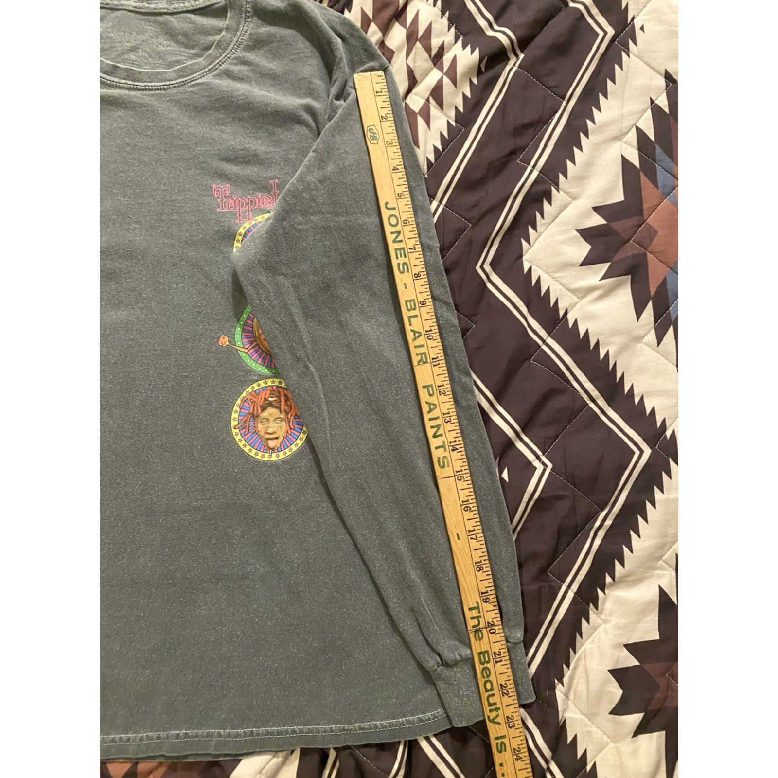 Doublet VINTAGE Trippie Redd Trippieland Double Sided Long Sleeve T Shirt Gray Large Distressed Size US L / EU 52-54 / 3 - 5 Thumbnail