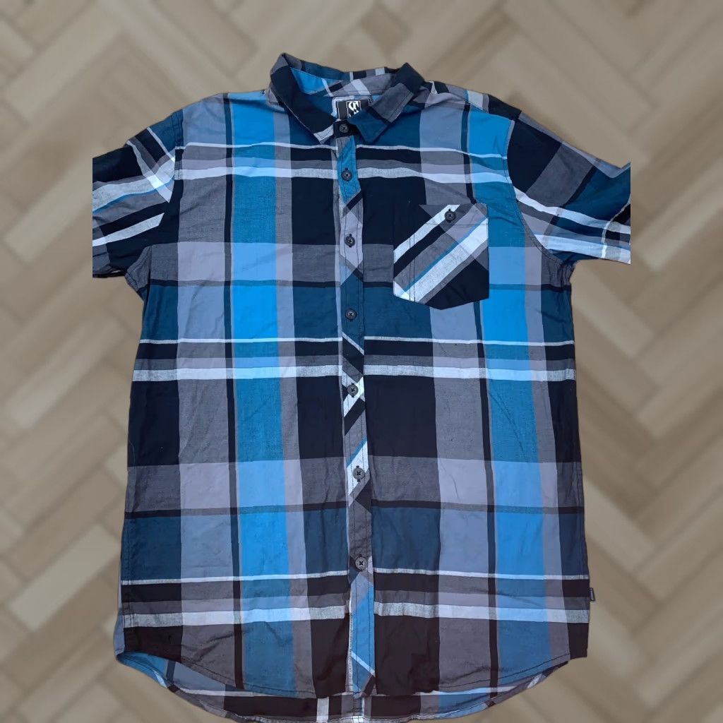 O'Neill O'Neill Jordy Smith Series Men Plaid Long Sleeve Button-Up Casual L Multicolor Shirt Size US L / EU 52-54 / 3 - 1 Thumbnail