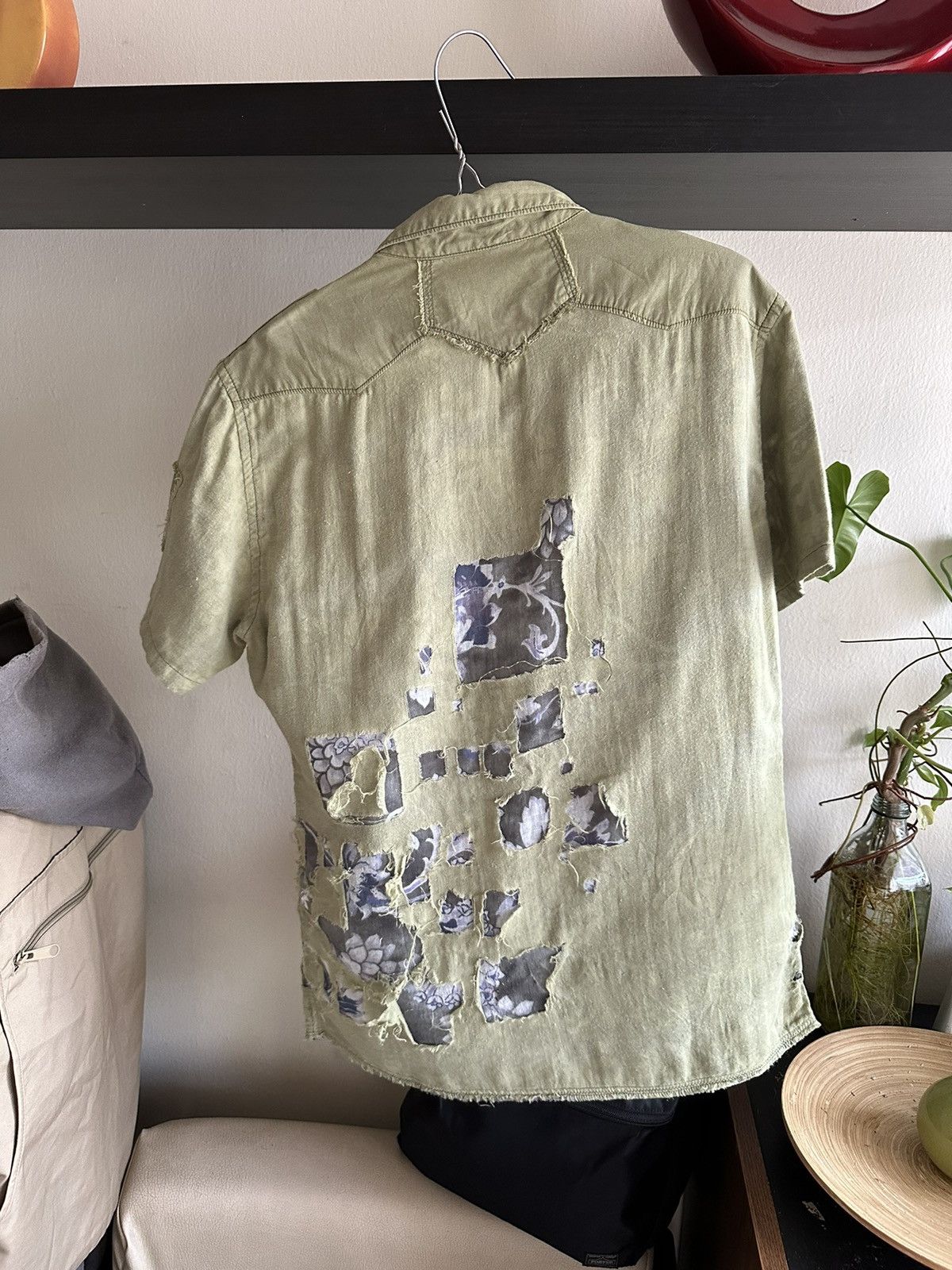 Marithe + Francois Girbaud 1990s Marithe Grancois Girbaud Thrashed Layered Shirt Size US M / EU 48-50 / 2 - 13 Thumbnail