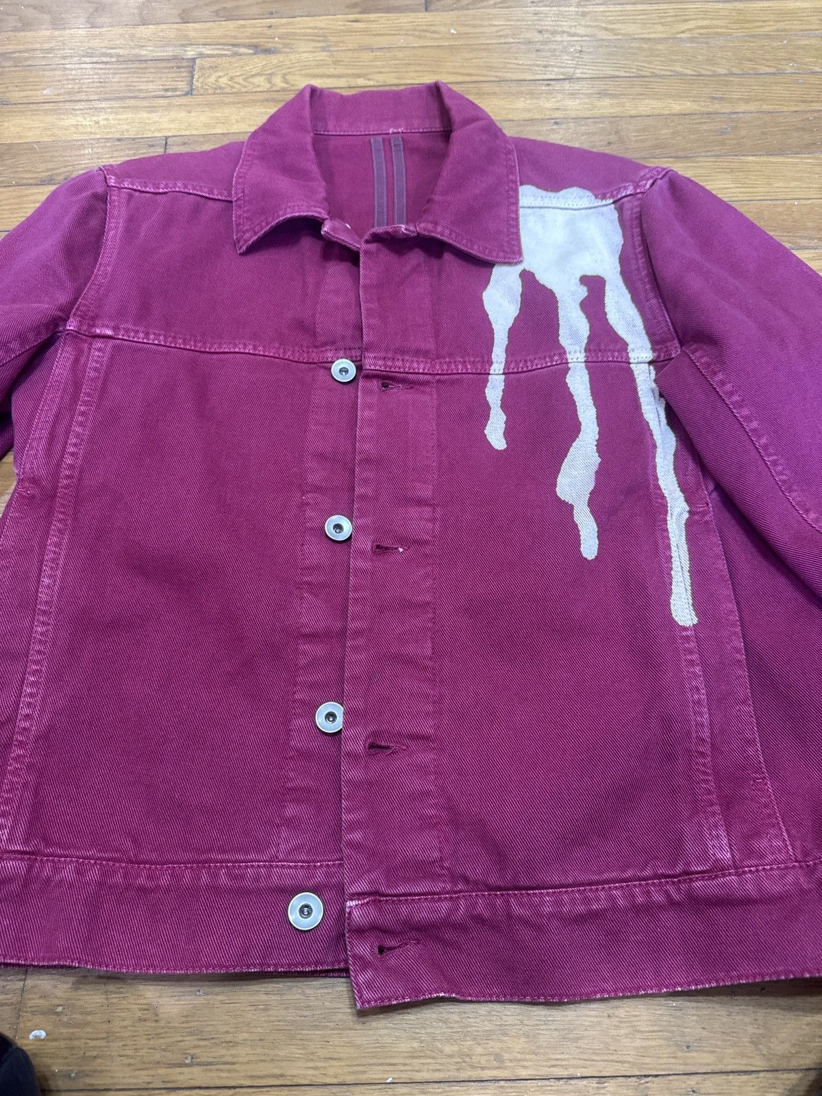 Rick Owens Drkshdw Rick Owens DRKSHDW FW19 Vomit Worker Jacket Size US L / EU 52-54 / 3 - 8 Thumbnail