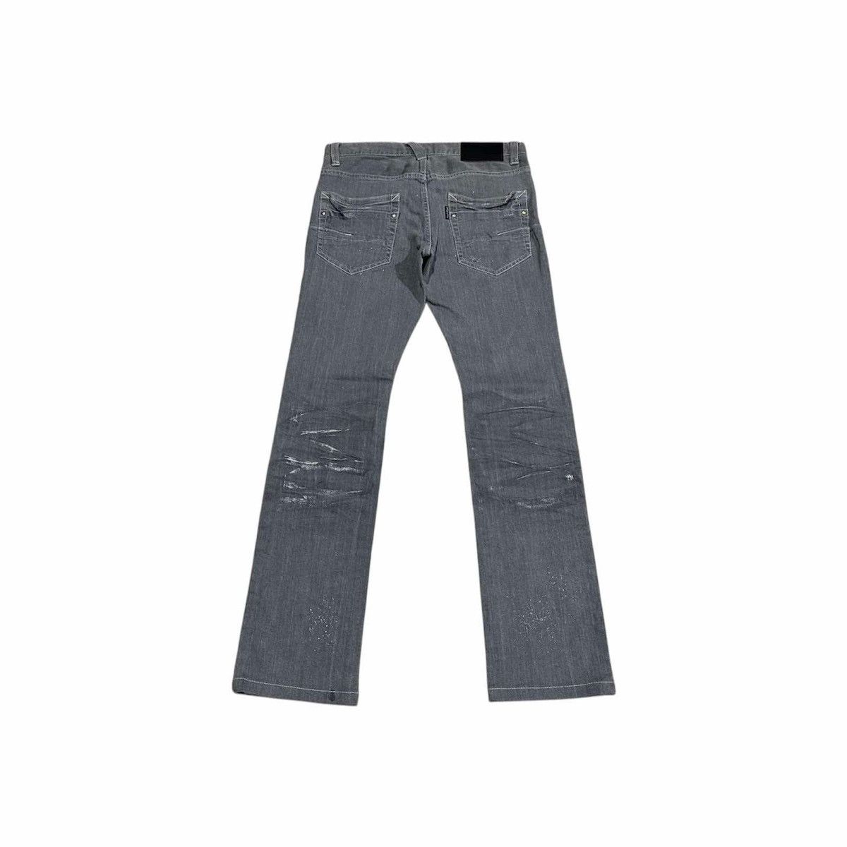 If Six Was Nine × Le Grande Bleu (L.G.B.) × Tornado Mart 🔥Y2K Archived Tornado Mart Denim Charcoal Mud Wash Glitter Size US 30 / EU 46 - 8 Thumbnail