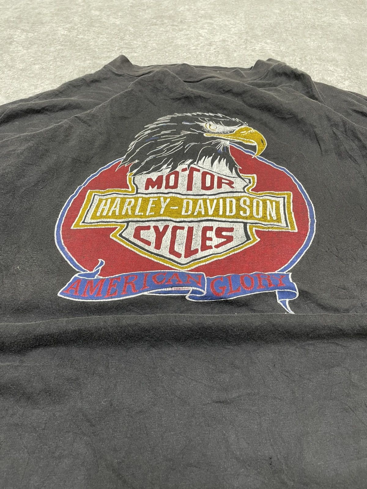 Band Tees × Harley Davidson × Vintage 1987-ss The First Collections Of Legendary Design Size US XL / EU 56 / 4 - 2 Thumbnail