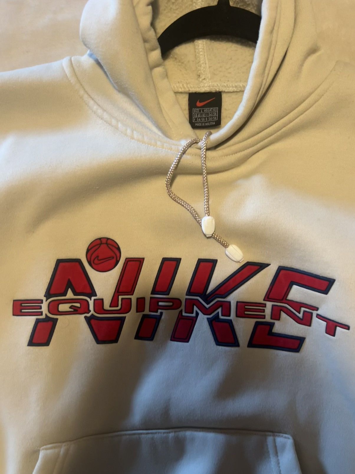 Nike × Vintage No Wash Tag- Vintage Nike Cream Hoodie- No Wash Tag Present Size US M / EU 48-50 / 2 - 3 Thumbnail