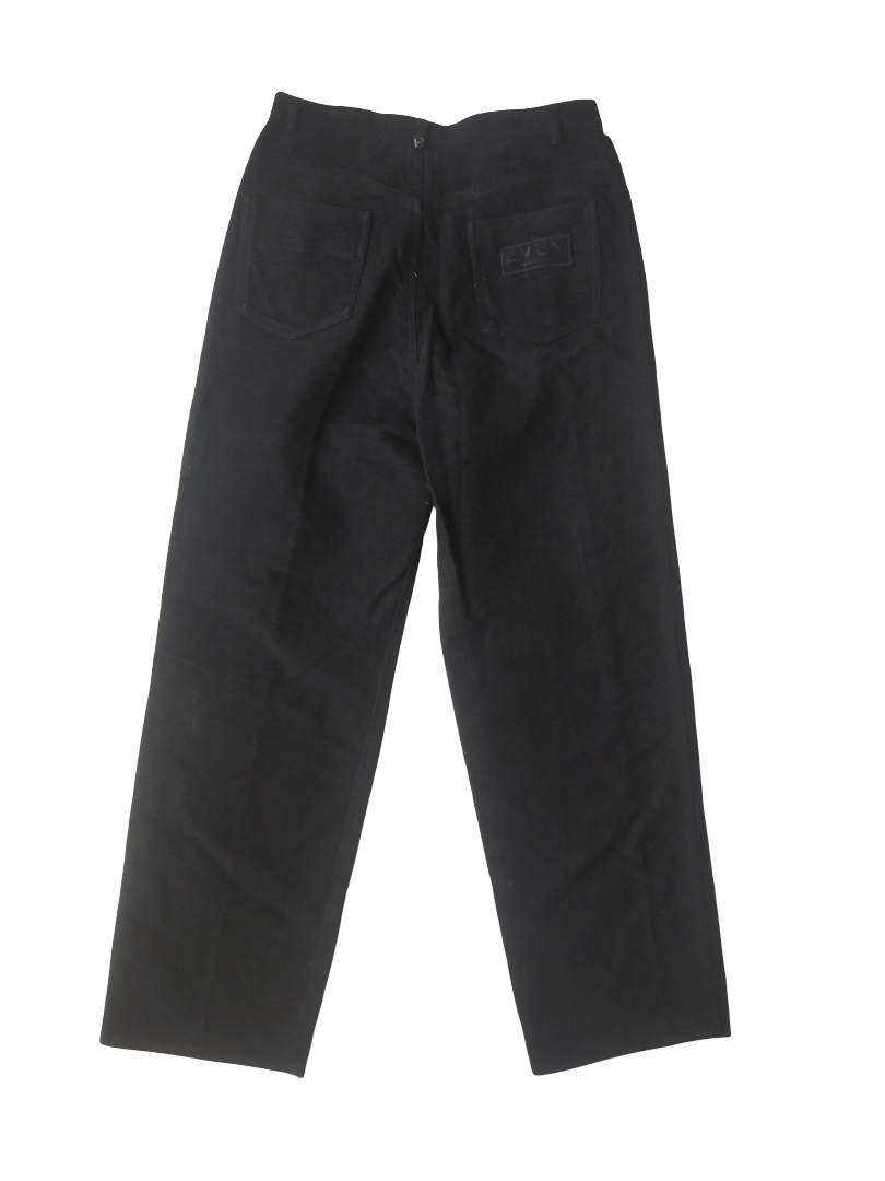 Krizia Uomo EVEX by KRIZIA Women’s Black Straight-Leg Pants – Japan Size 28" / US 6 / IT 42 - 1 Thumbnail