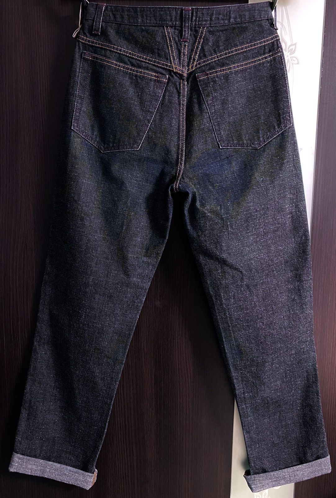 Marithe + Francois Girbaud Marithé + Francois Girbaud M+FG Navy Selvedge Denim Jeans Size 27" / US 4 / IT 40 - 5 Thumbnail