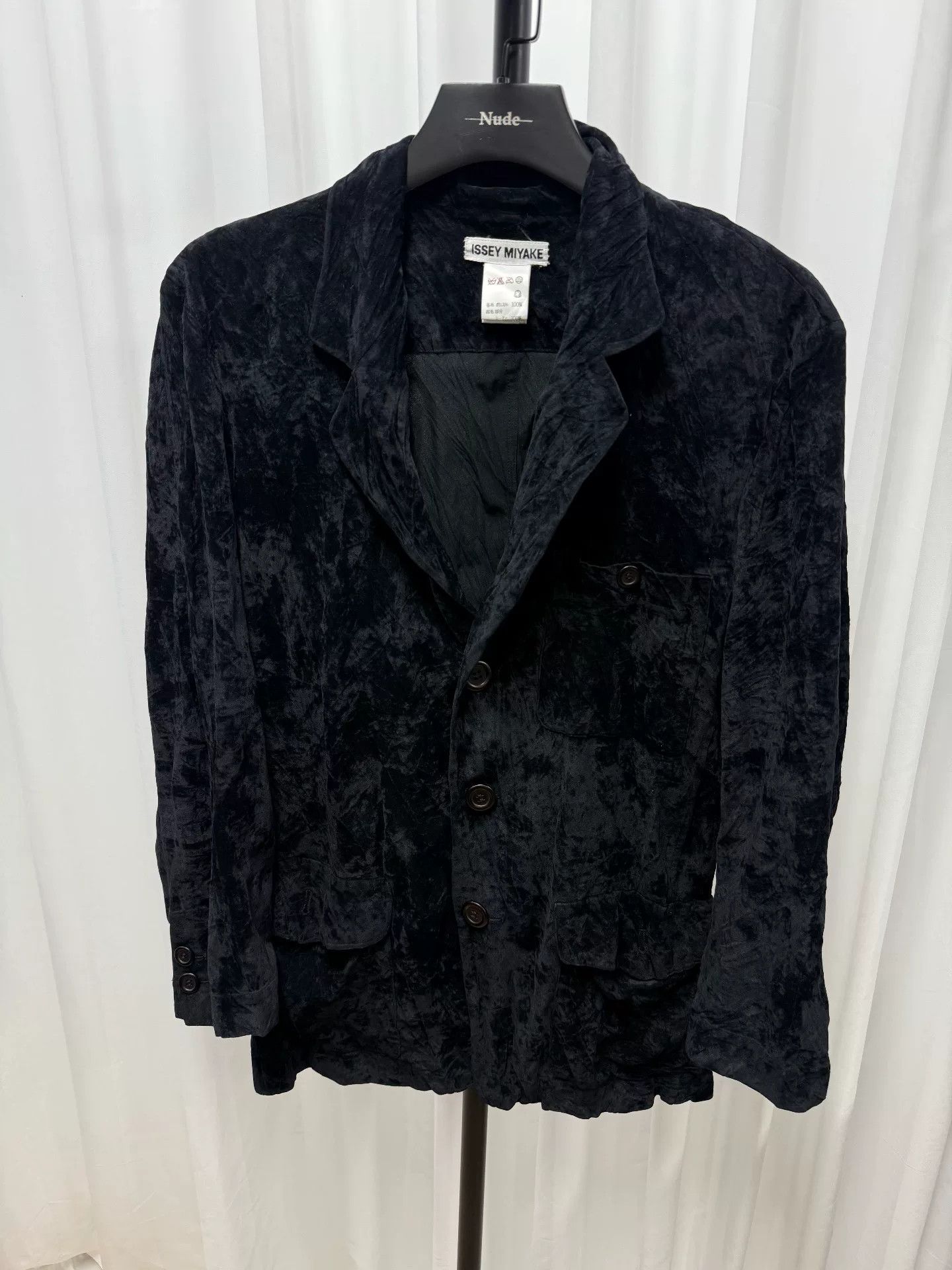 Issey Miyake Issey Miyake Velvet Pleated Blazer M Size US M / EU 48-50 / 2 - 1 Thumbnail