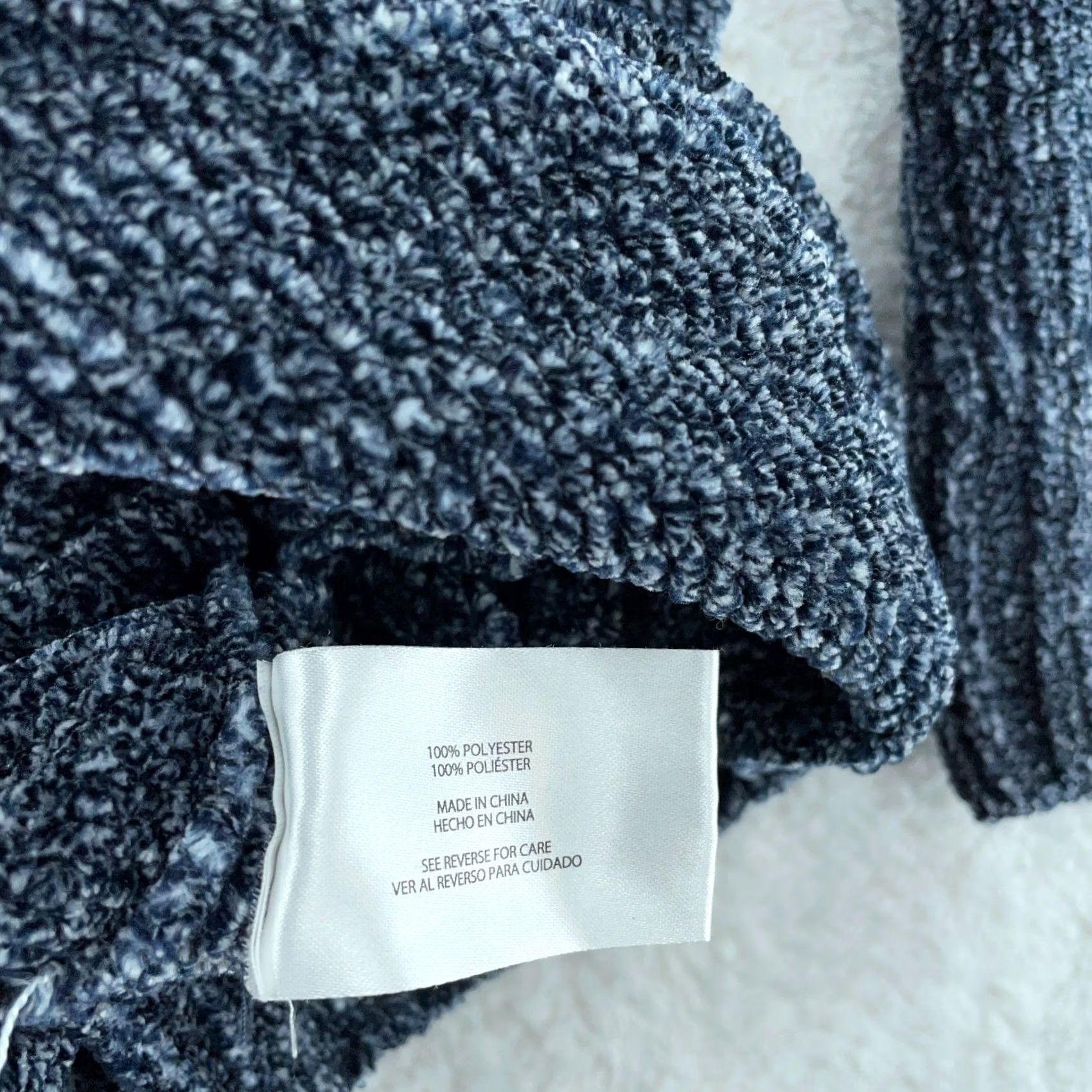 Orvis Orvis Sweater Womens 2XL Blue Marled Knit Long Sleeve Chenille Pullover V-Neck Raglan Size 2XL Winter Fall Casual Womens Size XXL / US 16-18 / IT 52-54 - 4 Thumbnail