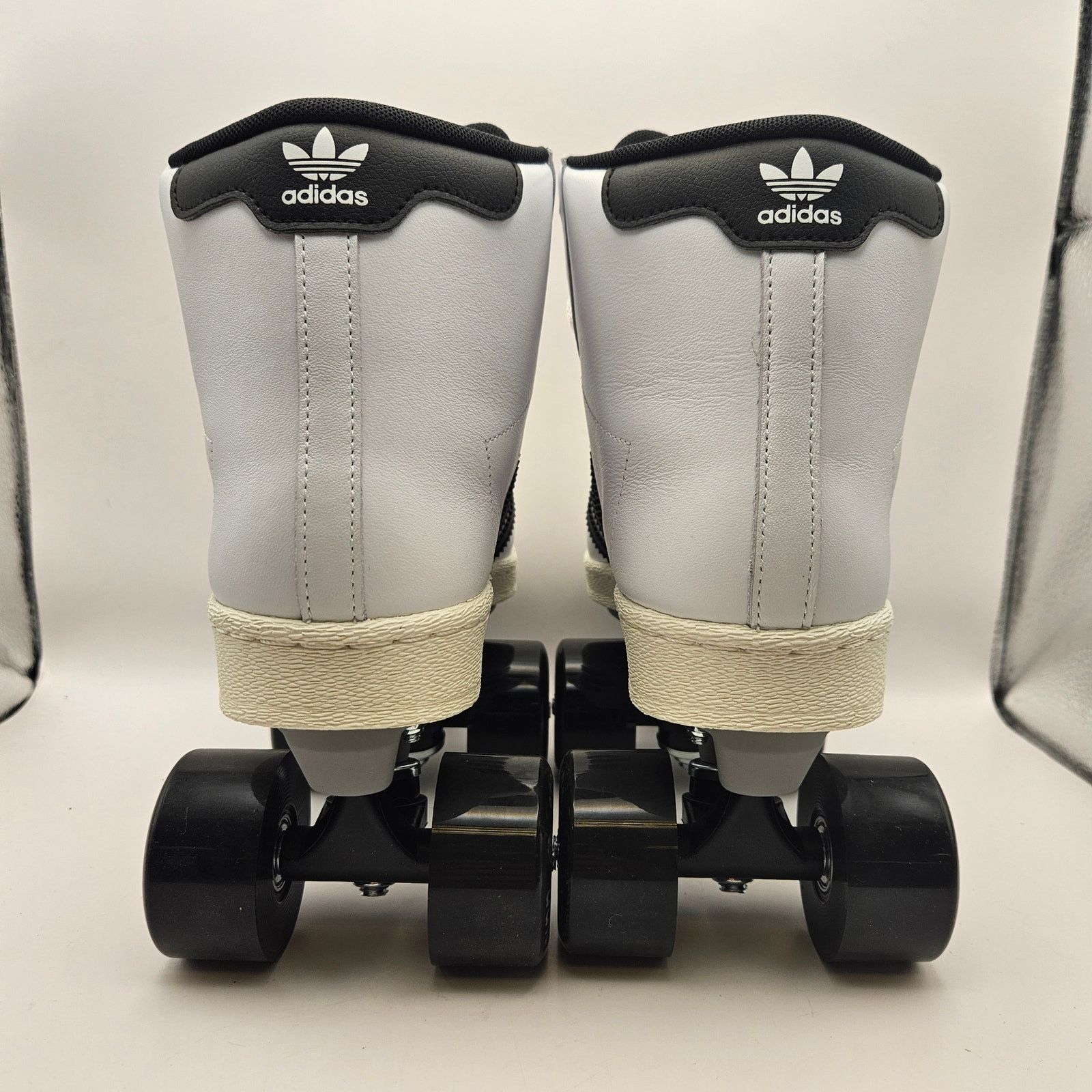Adidas ADIDAS WOMEN'S 5.5 SUPERSTAR HI WHITE BLACK ROLLER SKATES Size US 5.5 / IT 35.5 - 3 Thumbnail