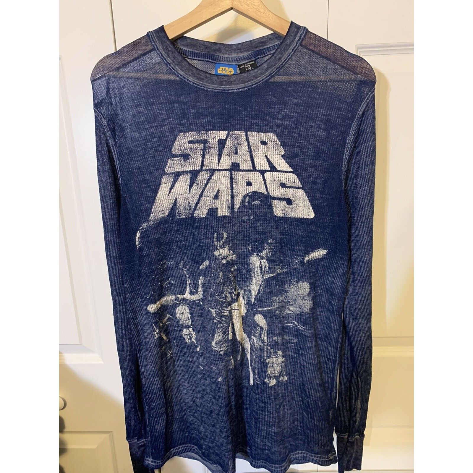 Star Wars Star Wars T Shirt Men’s Sz L All Over Print Blue Long Sleeve Size US L / EU 52-54 / 3 - 6 Thumbnail