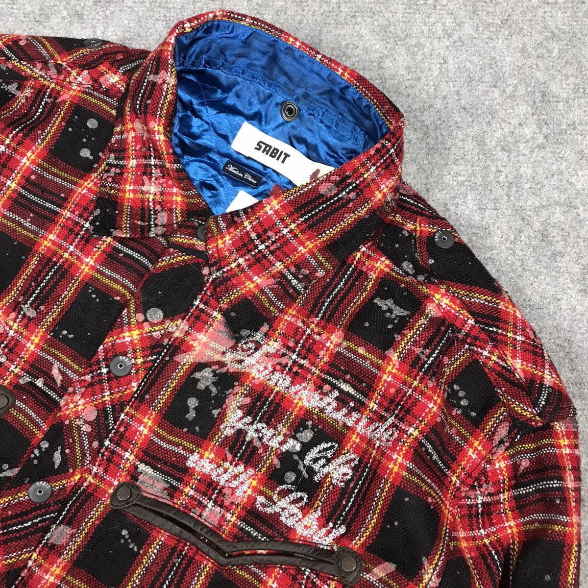 If Six Was Nine × Japanese Brand × SABIT SABIT JAPAN FLANNEL DESIGN SNAP BUTTON JACKET Size US L / EU 52-54 / 3 - 7 Thumbnail