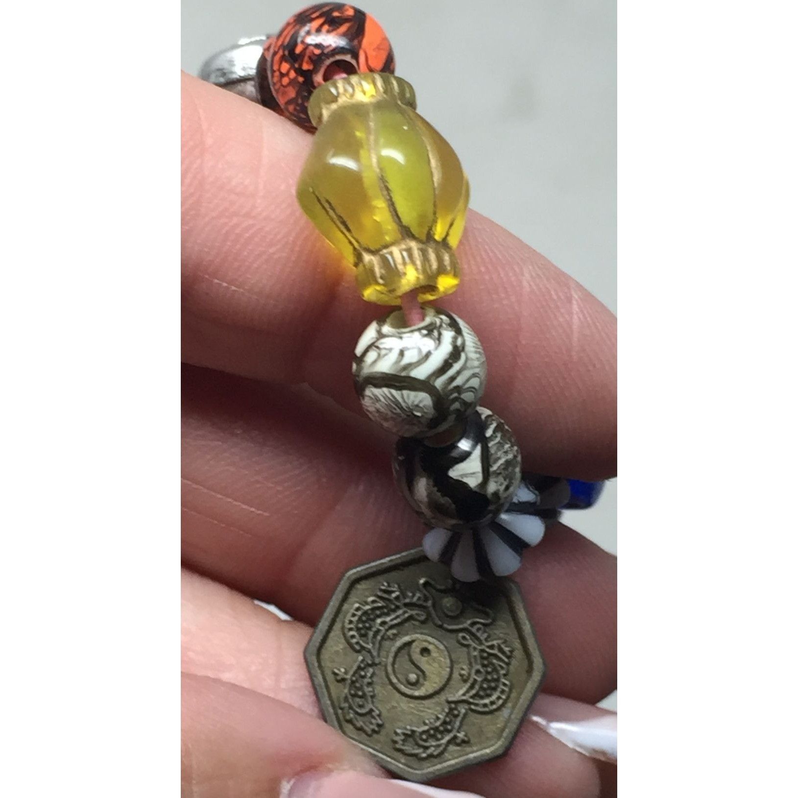 Other Women's Beaded Bracelet with Assorted Colorful Beads/Charms Size ONE SIZE - 7 Thumbnail