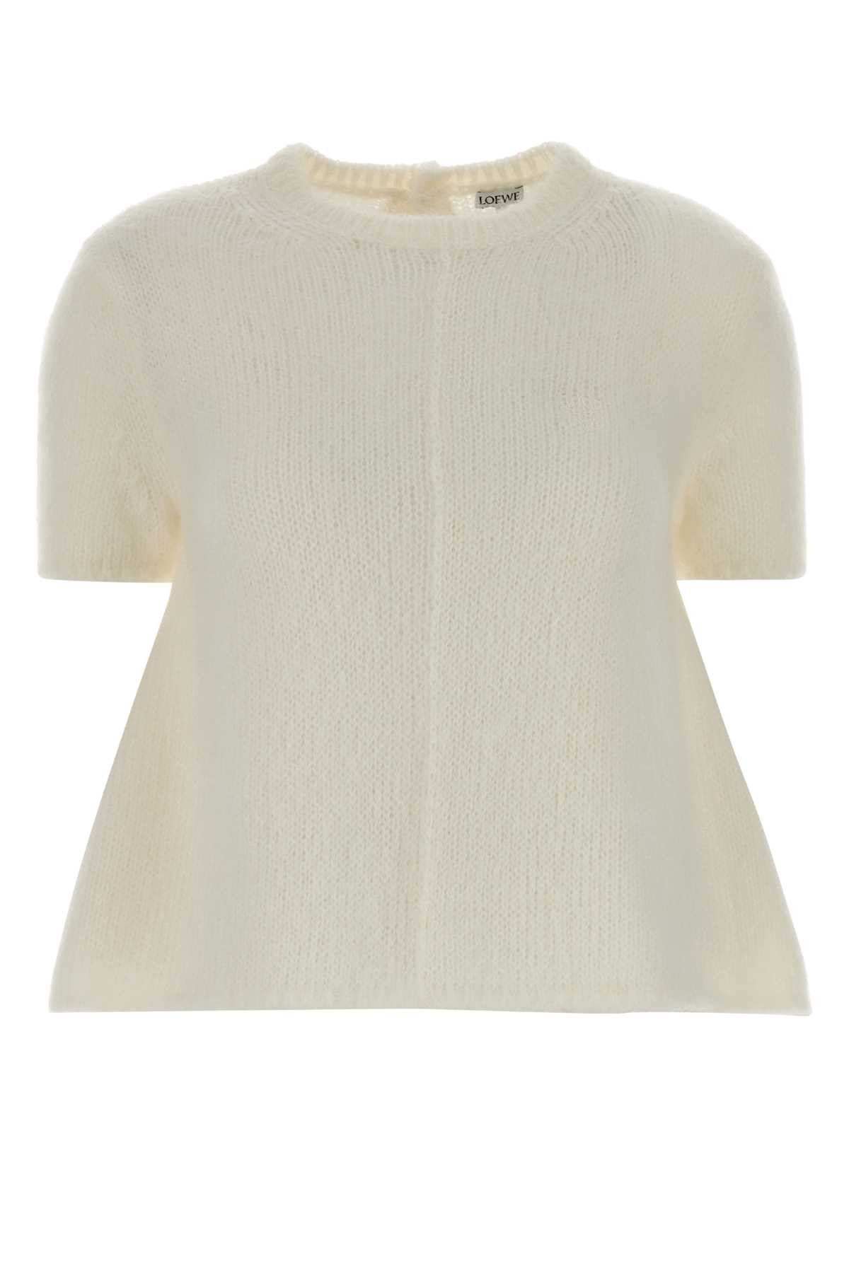 Loewe Ivory Stretch Mohair Blend Sweater Size XS / US 0-2 / IT 36-38 - 1 Thumbnail