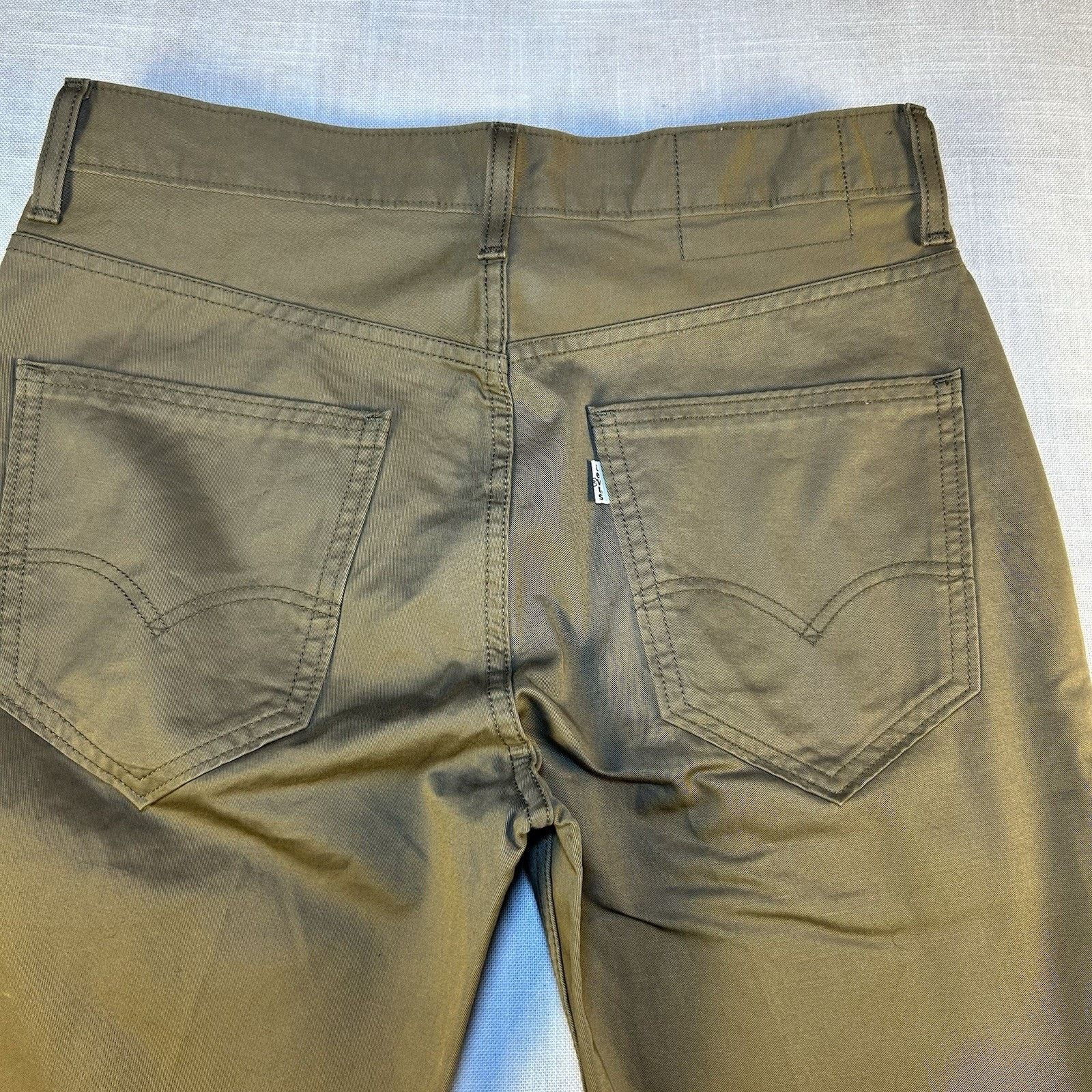Levi's Levi's Tapered Khaki Brown/green Cotton Pants Men's 30x32 Size US 30 / EU 46 - 10 Thumbnail