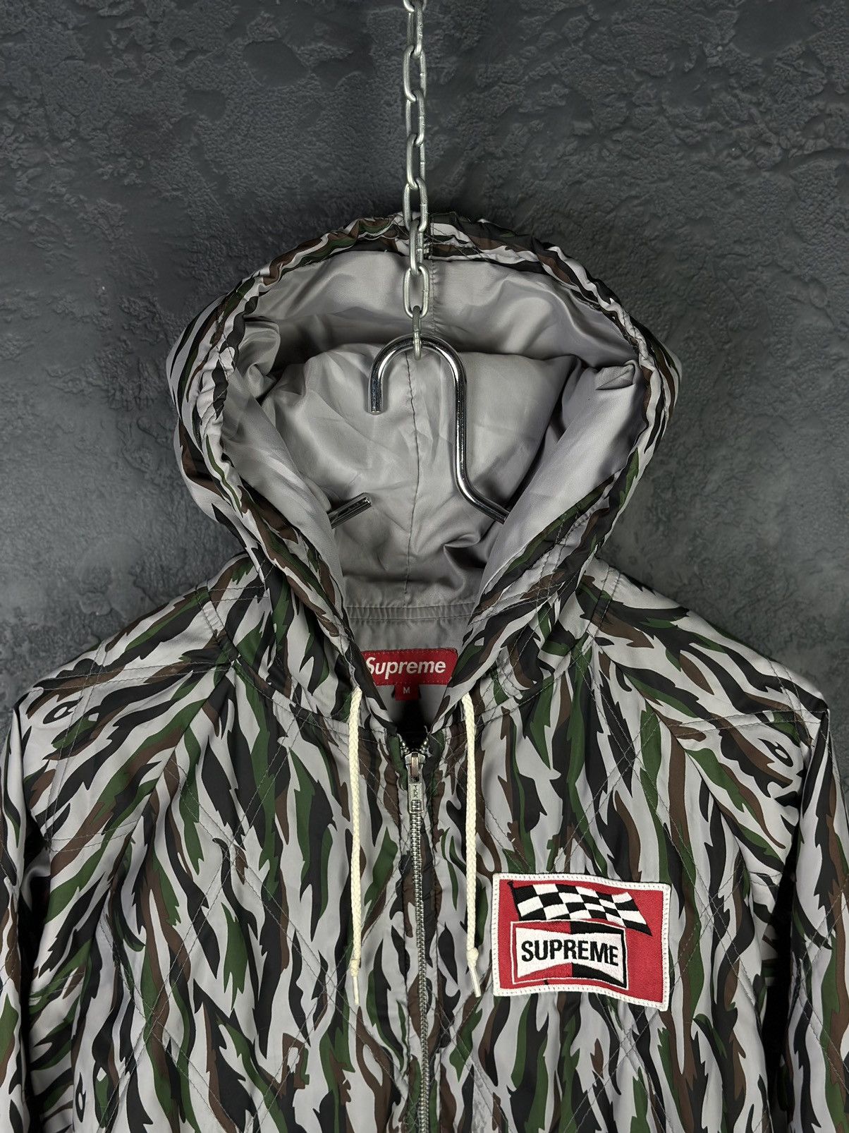 Supreme Supreme Poly Diamond Quilted Hooded Jacket Camo Rare Size US S / EU 44-46 / 1 - 2 Thumbnail