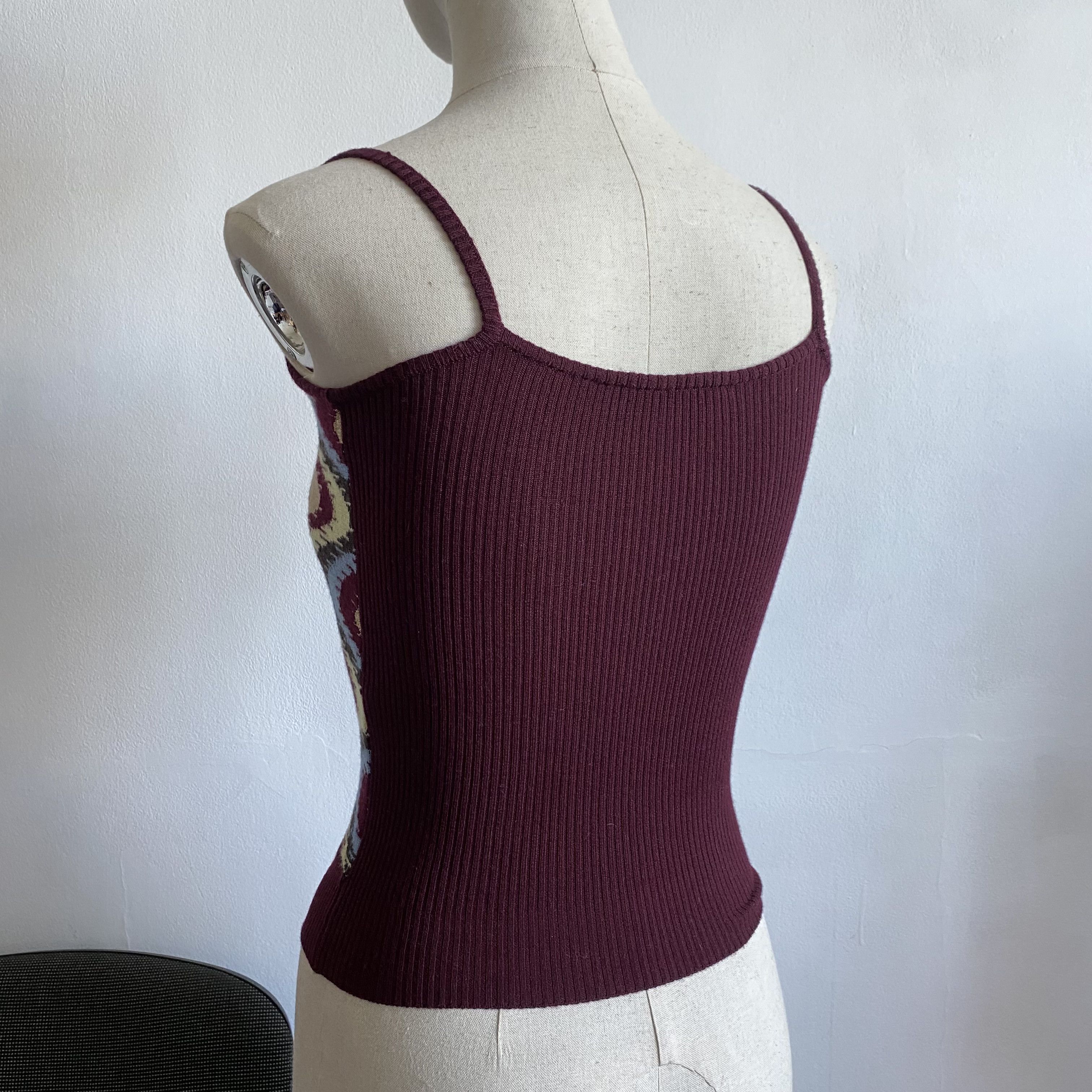 Dolce & Gabbana 💎 Dolce & Gabbana Striped Wool Tank Top Y2K Size M / US 6-8 / IT 42-44 - 4 Thumbnail