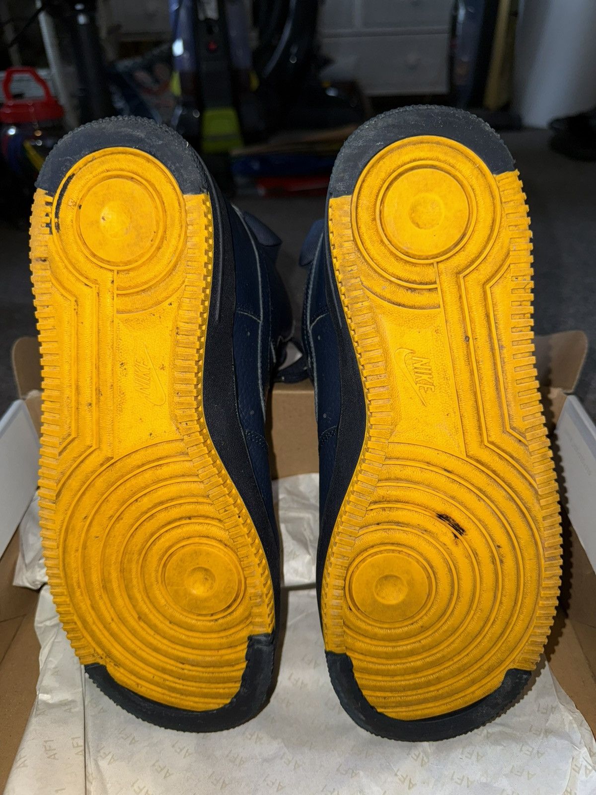 Nike Nike Air Force 1 High Obsidian blue/gold Amerillo Size US 9 / EU 42 - 7 Thumbnail